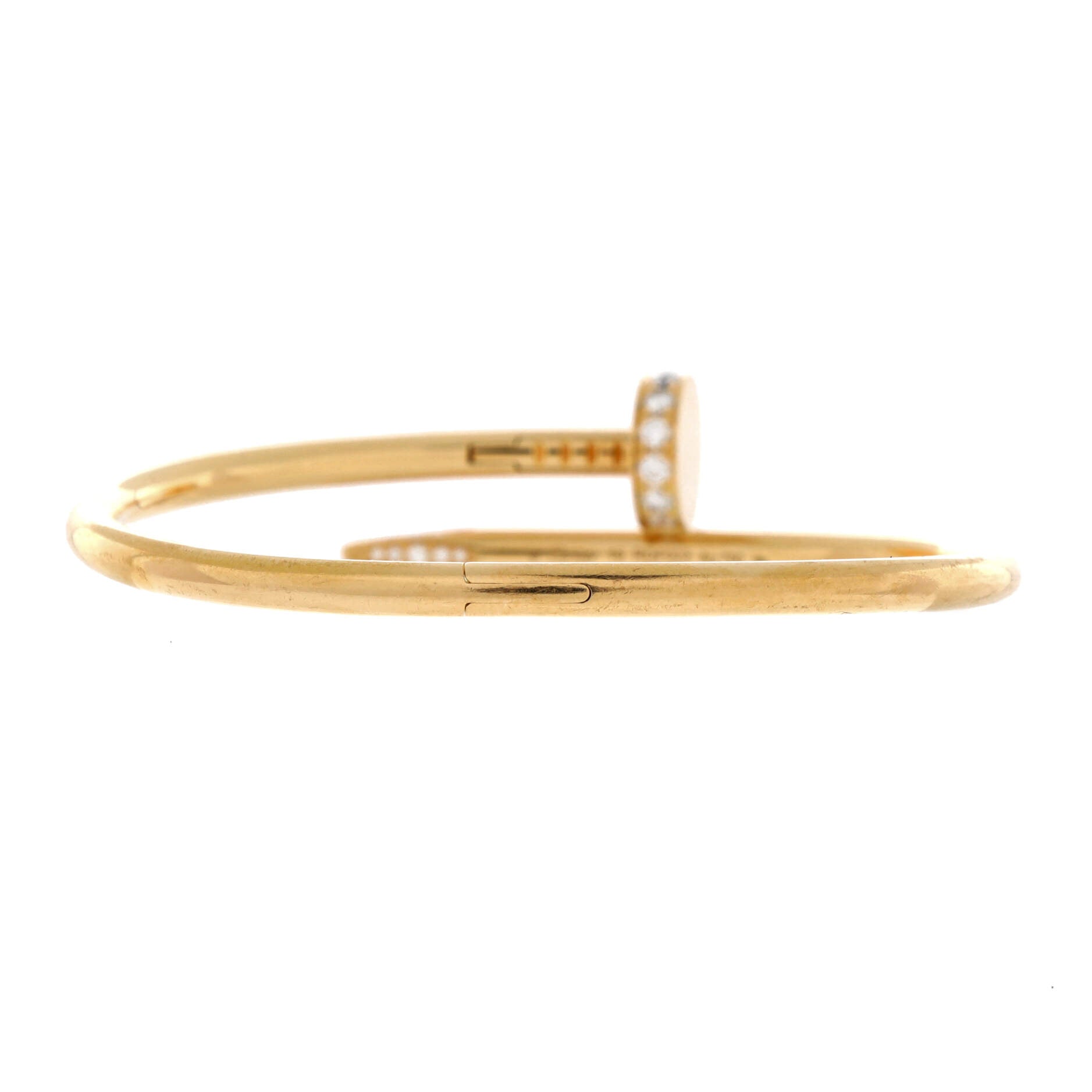 Juste un Clou Bracelet 18K Yellow Gold with Diamonds Classic