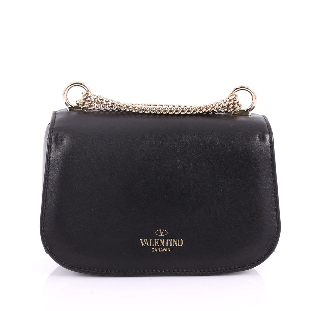 VLTN Flap Saddle Bag Printed Leather Mini