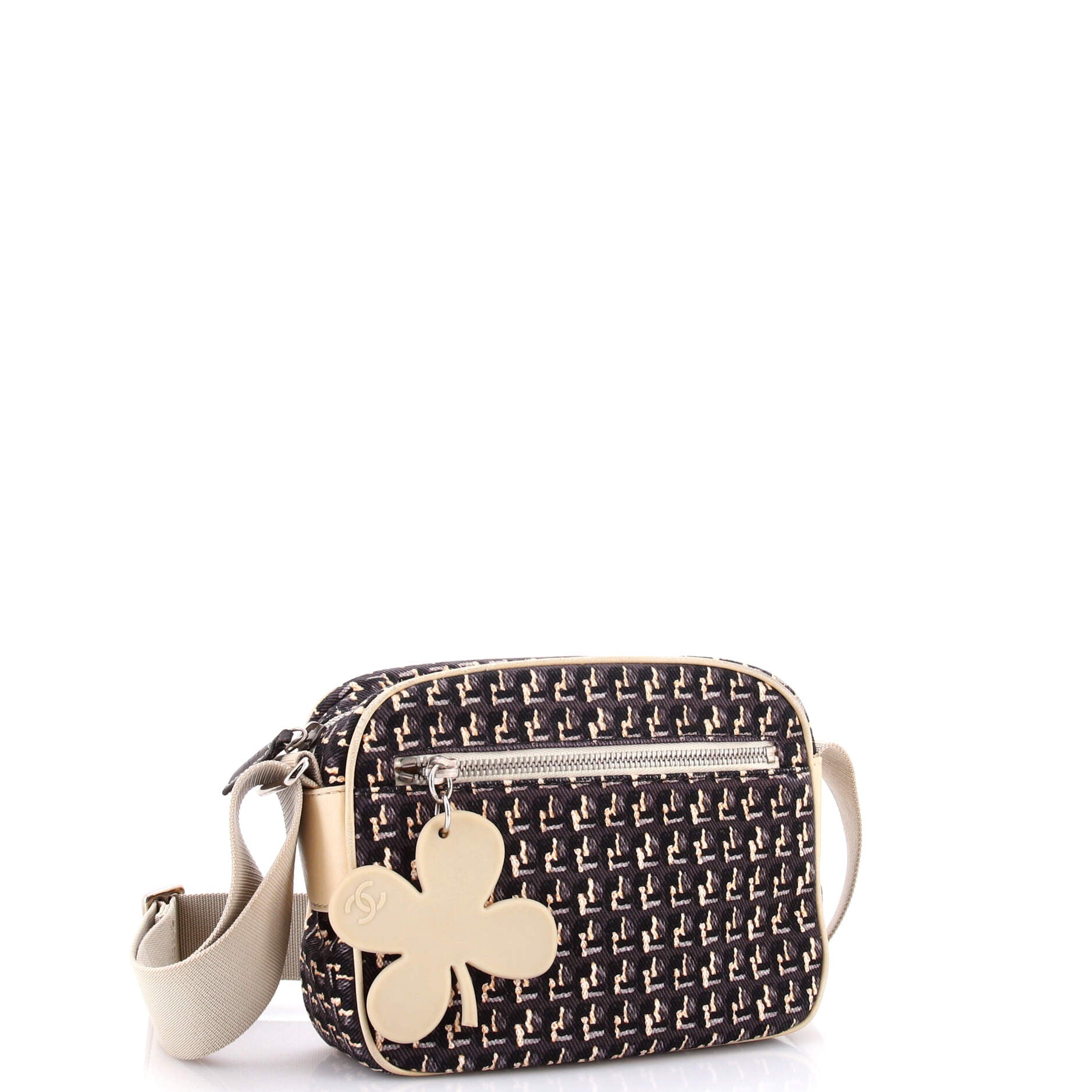 Vintage Clover Camera Bag Printed Canvas Small