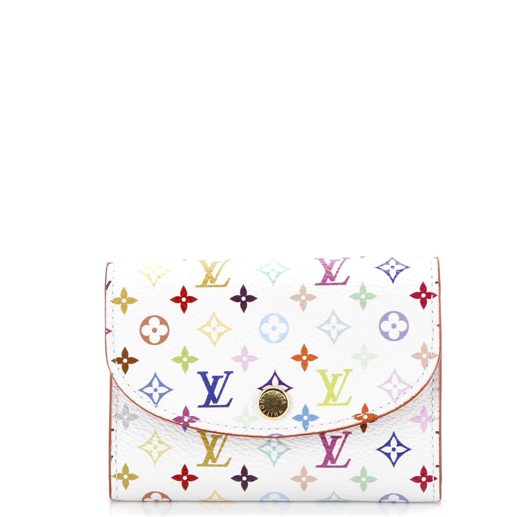 x Takashi Murakami Rosalie Coin Purse Monogram Multicolor Coated Canvas