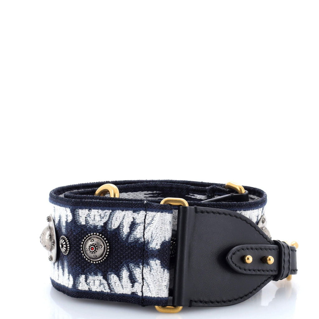 Shoulder Strap Embellished Canvas