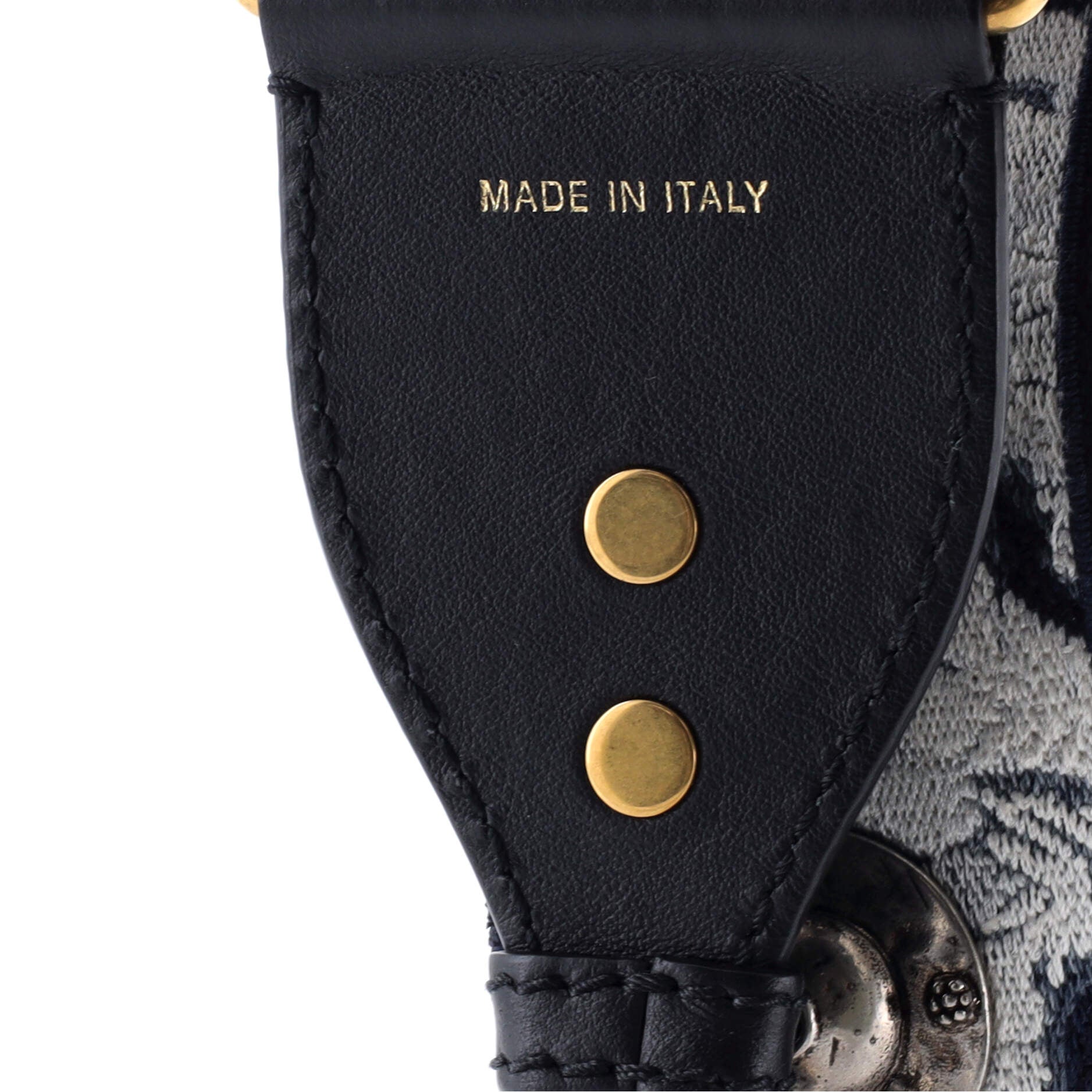 Shoulder Strap Embellished Canvas