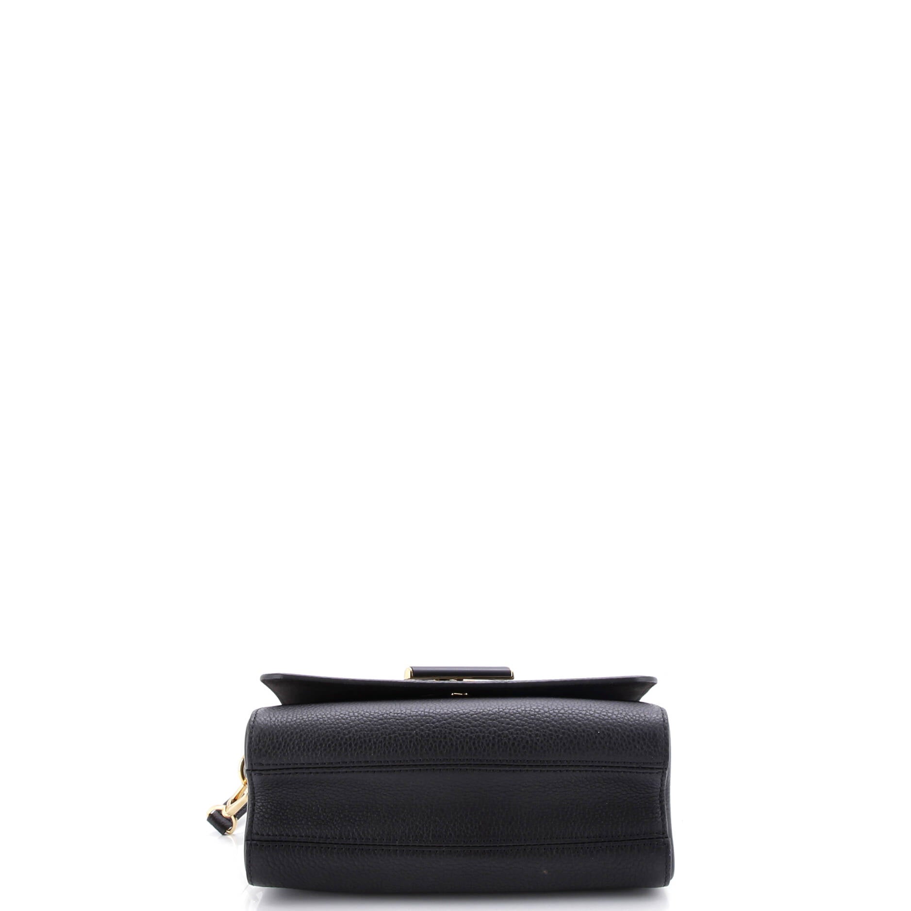 Twist Scrunchie Top Handle Bag Leather MM