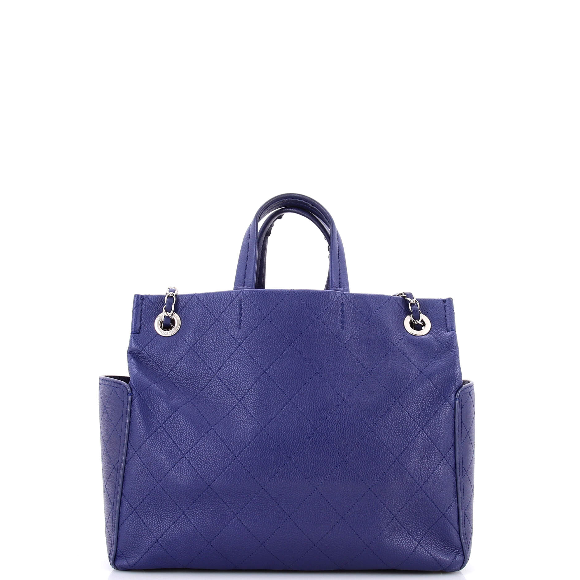 CC Pocket Tote Quilted Caviar Medium