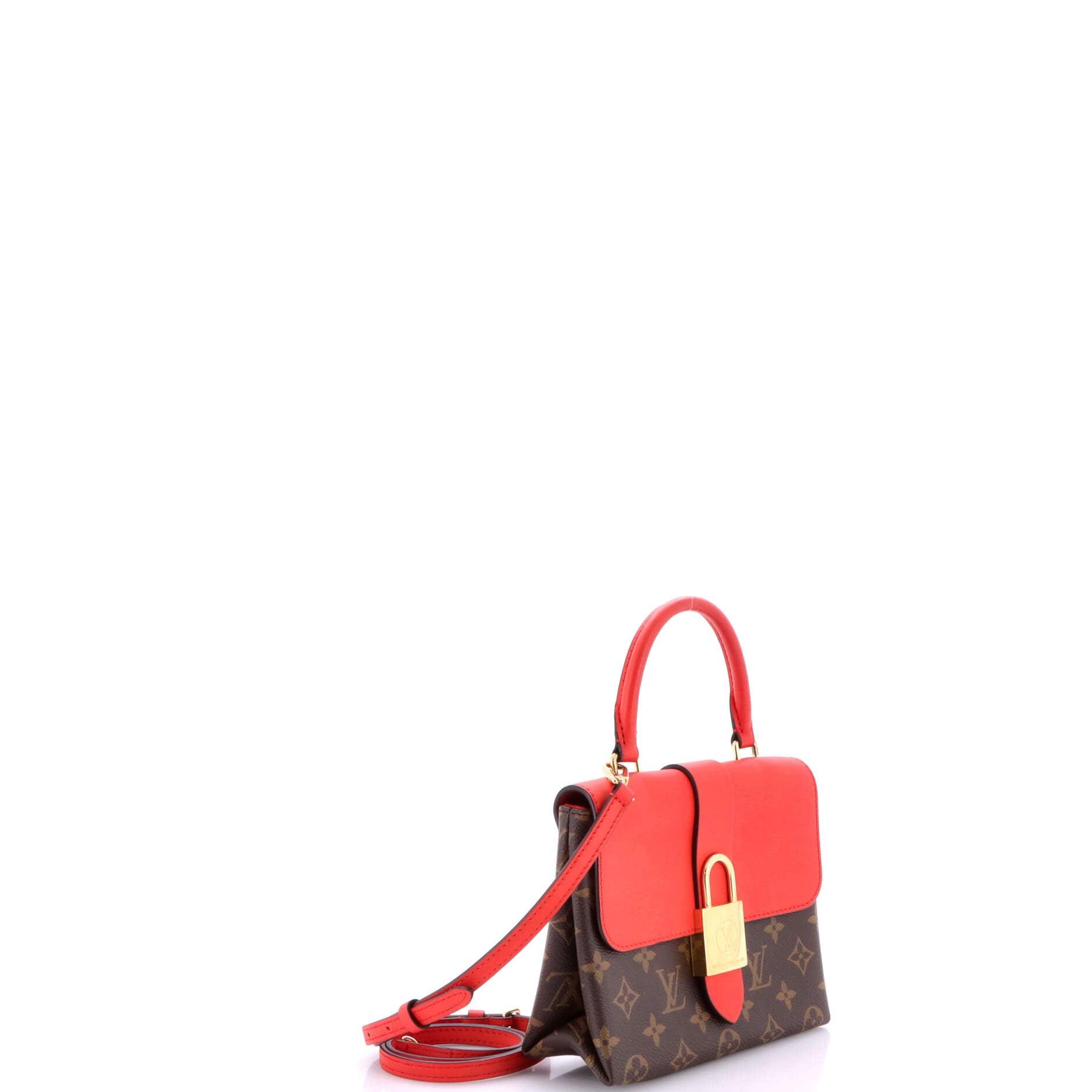 Locky Handbag Monogram Canvas with Leather BB