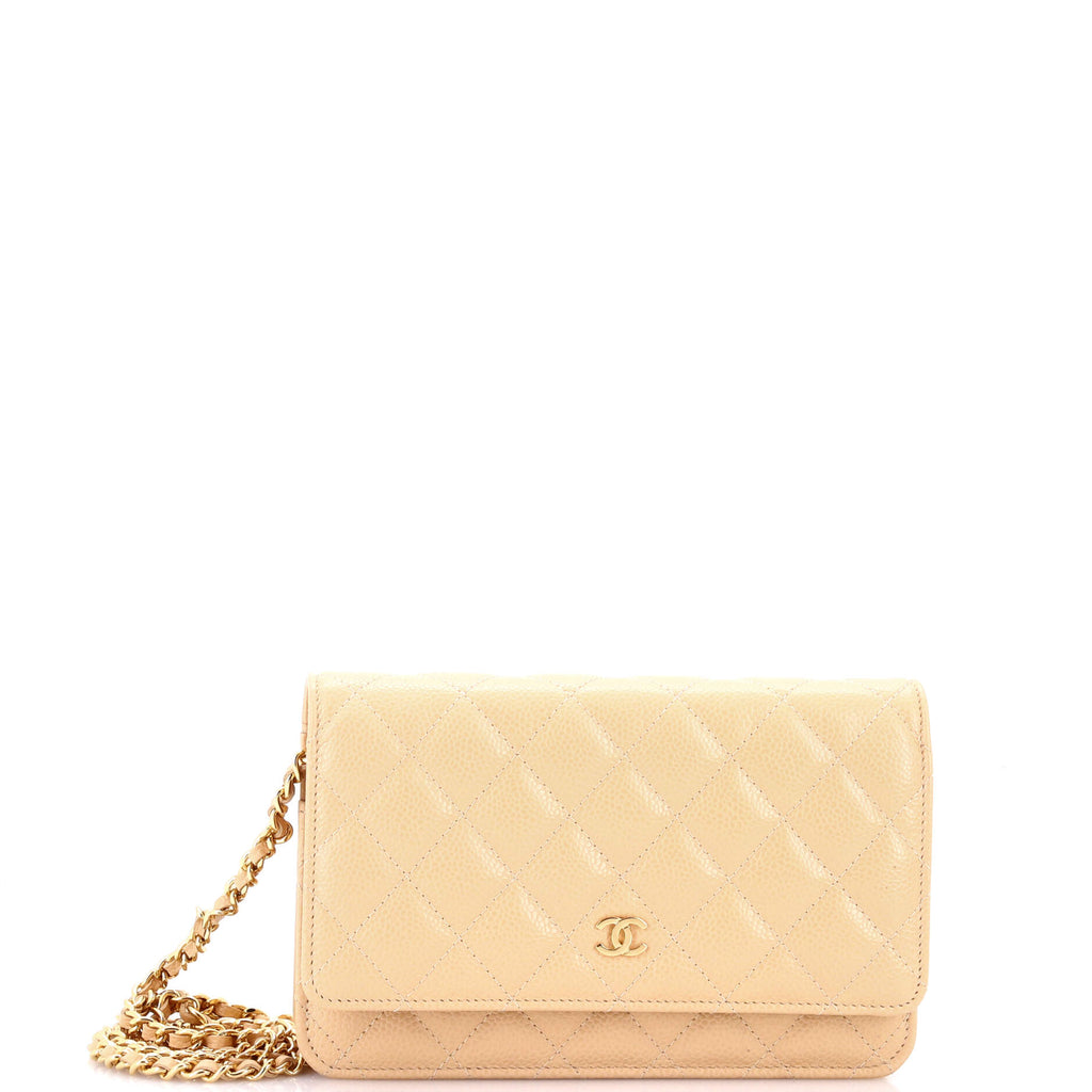 Wallet on Chain Quilted Caviar