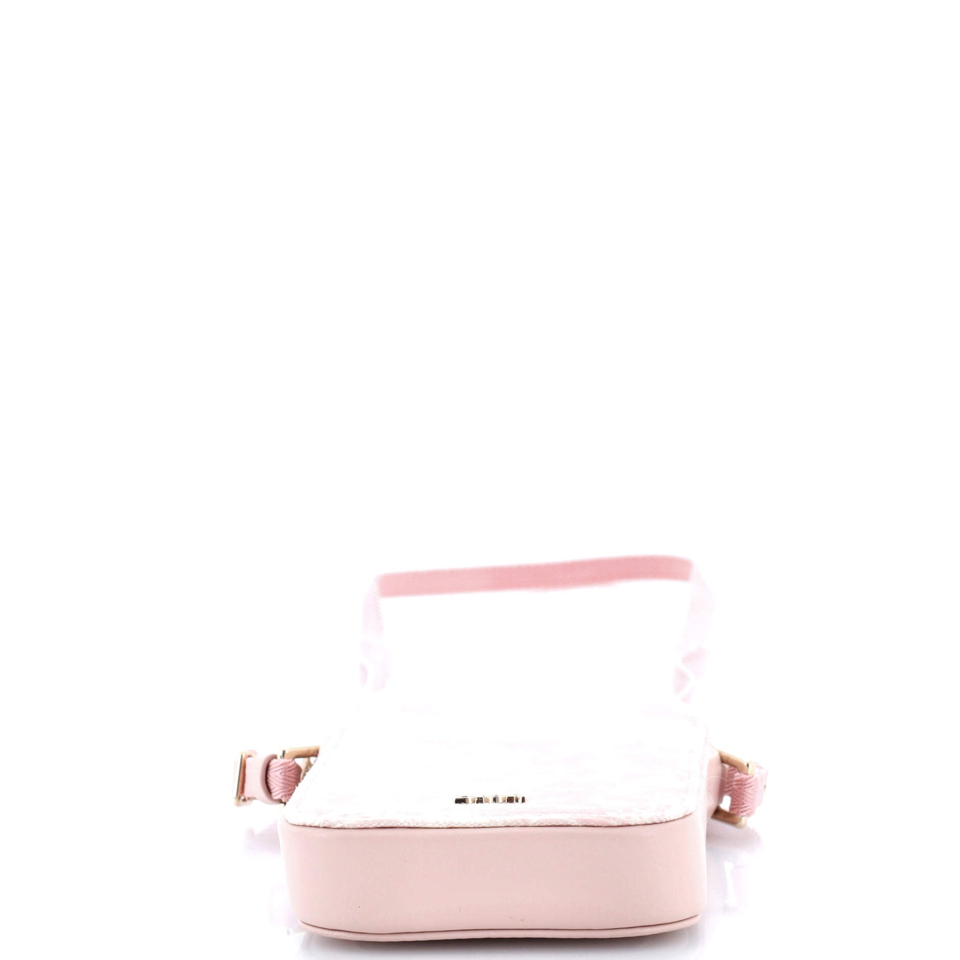 Zip Phone Holder Crossbody Bag Printed Canvas and Leather