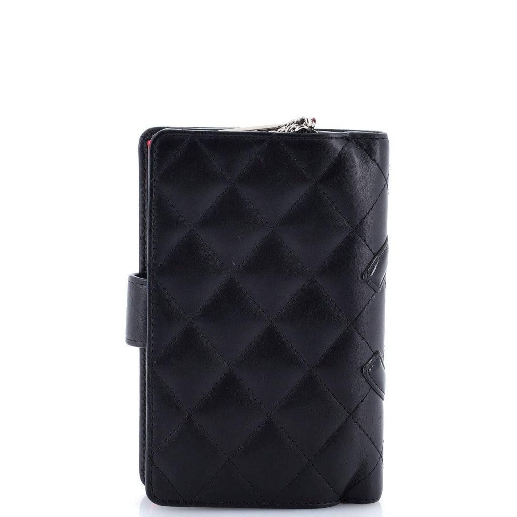 Cambon Zipped Pocket Wallet Quilted Lambskin Small