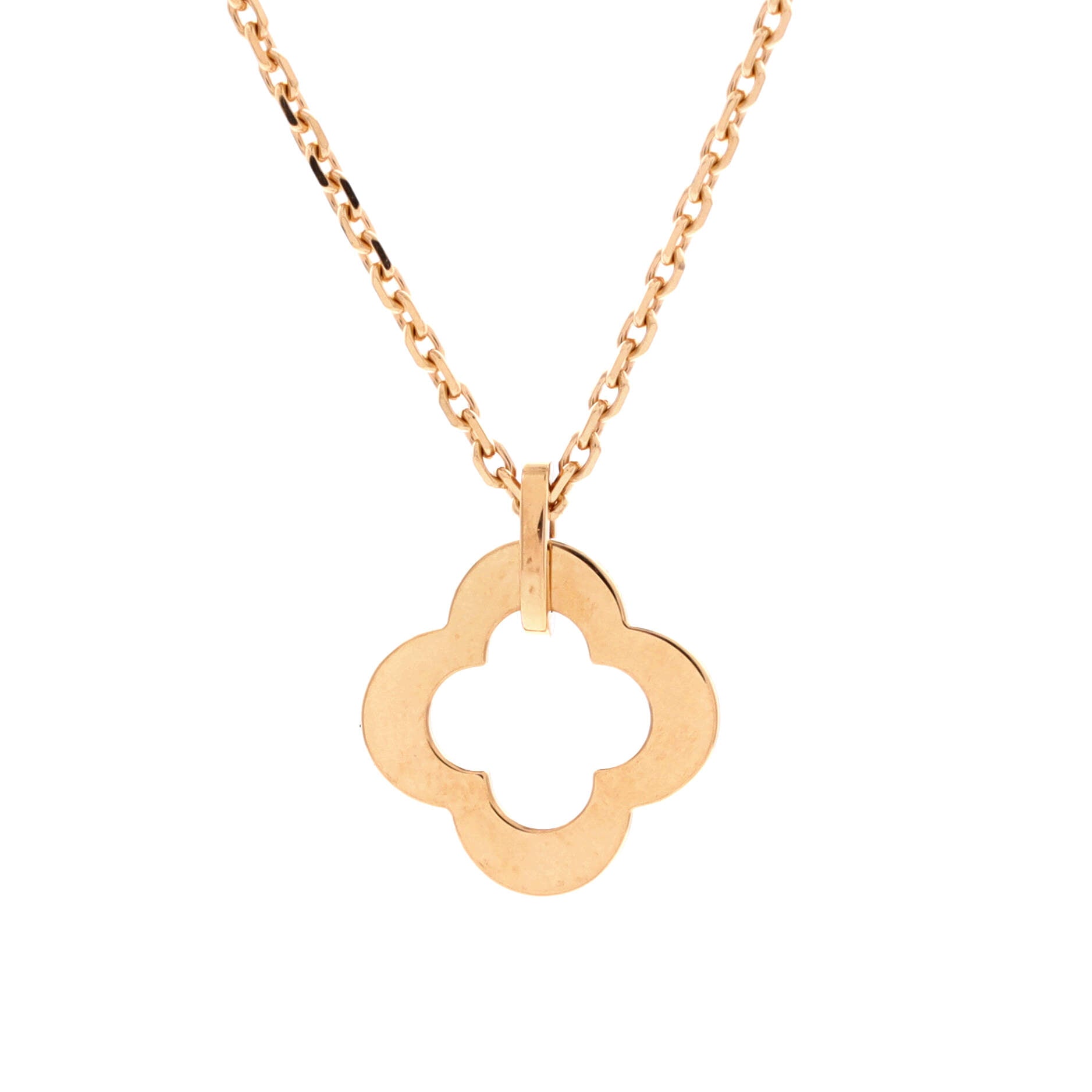 Byzantine Alhambra Pendant Necklace 18K Rose Gold