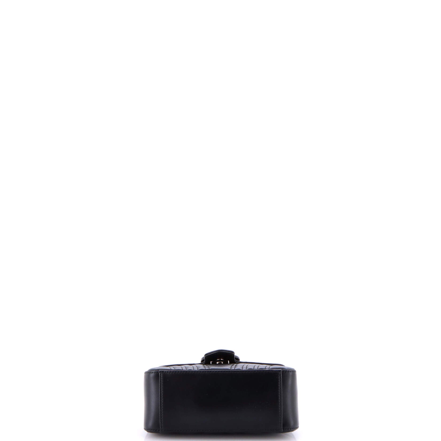 GG Marmont Monochrome Top Handle Flap Bag Matelasse Leather Mini