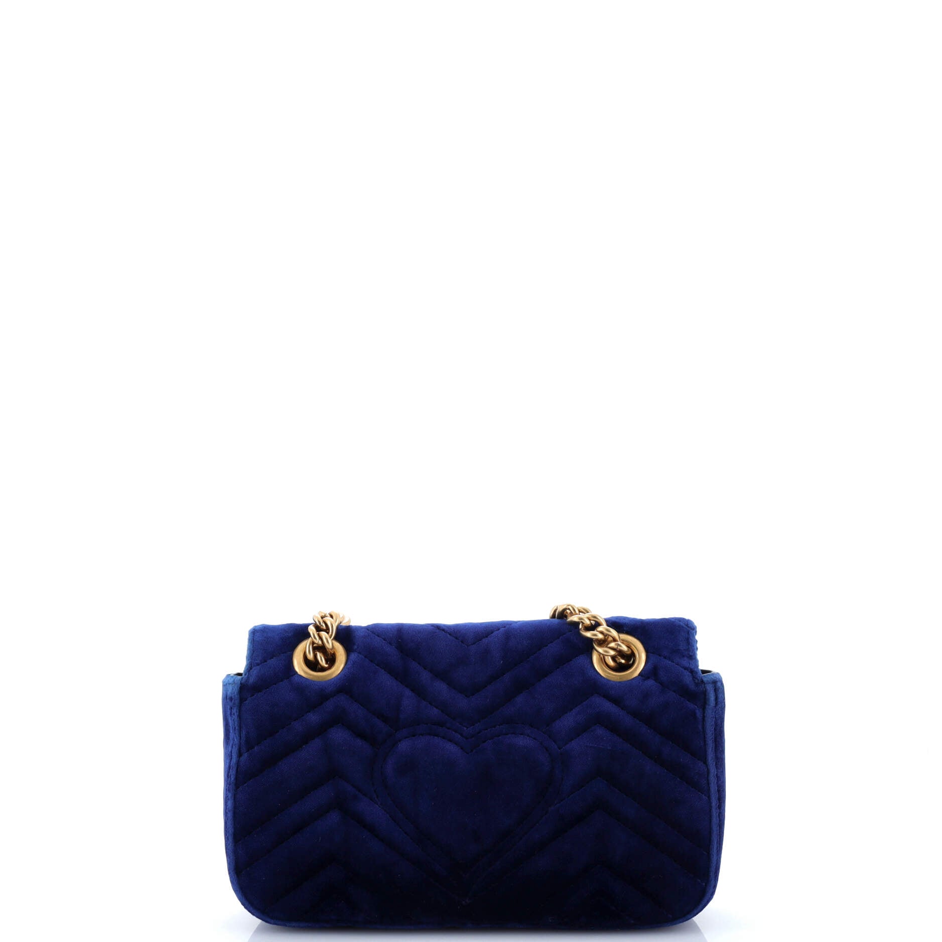 GG Marmont Flap Bag Matelasse Velvet Mini