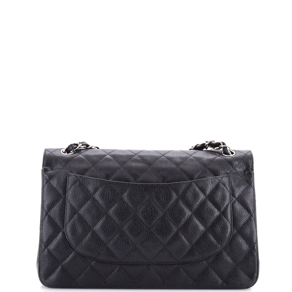 Classic Double Flap Bag Quilted Caviar Jumbo