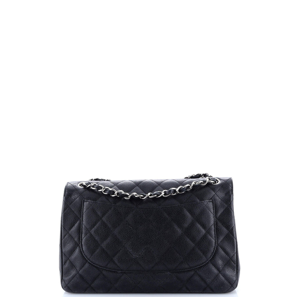 Classic Double Flap Bag Quilted Caviar Jumbo