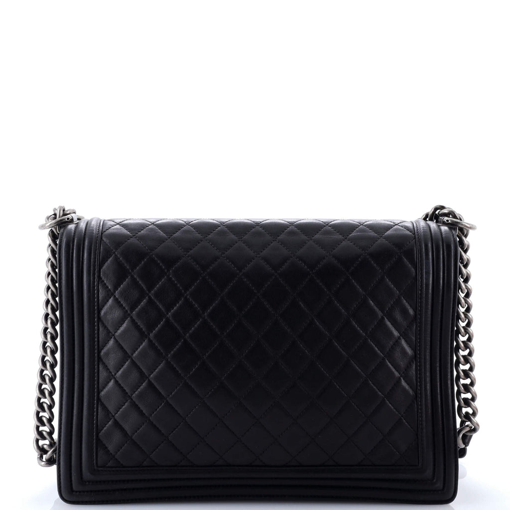 Boy Flap Bag Quilted Calfskin Large