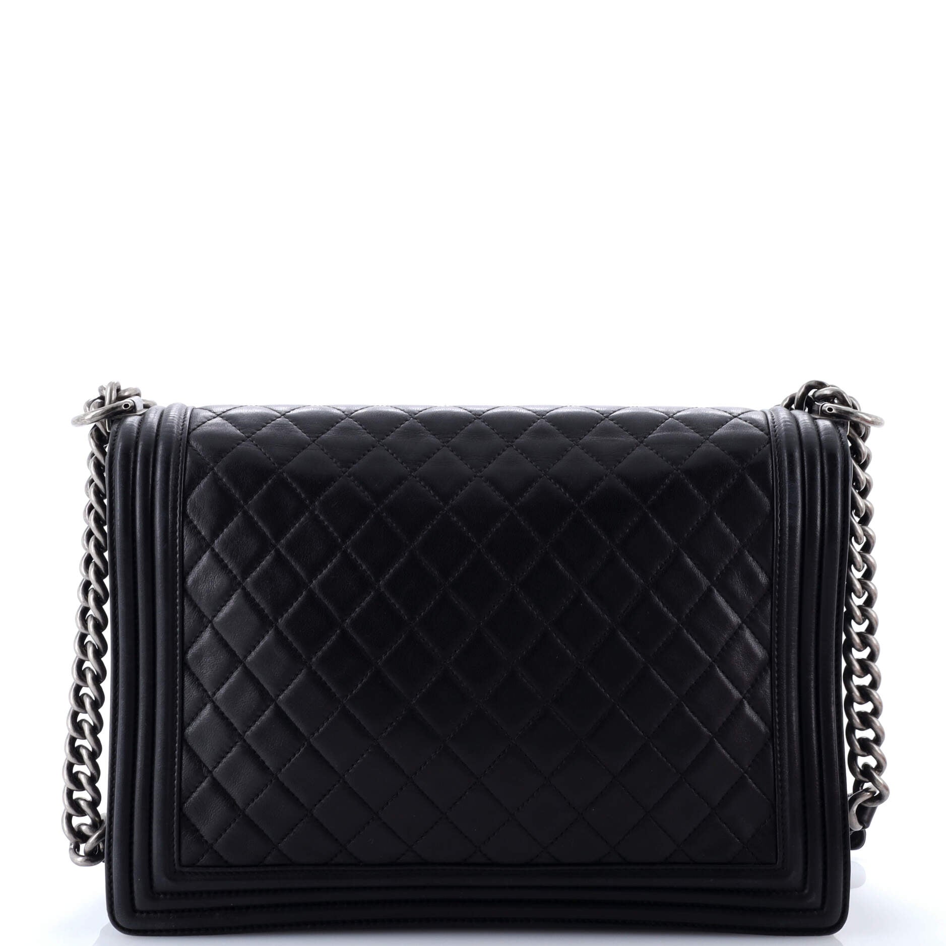 Boy Flap Bag Quilted Calfskin Large