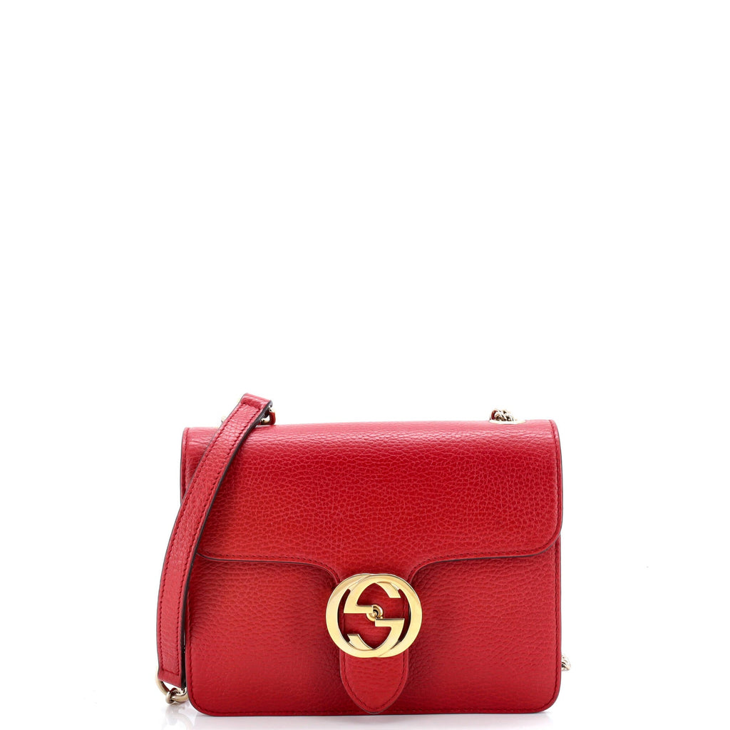 Interlocking Shoulder Bag Leather Small