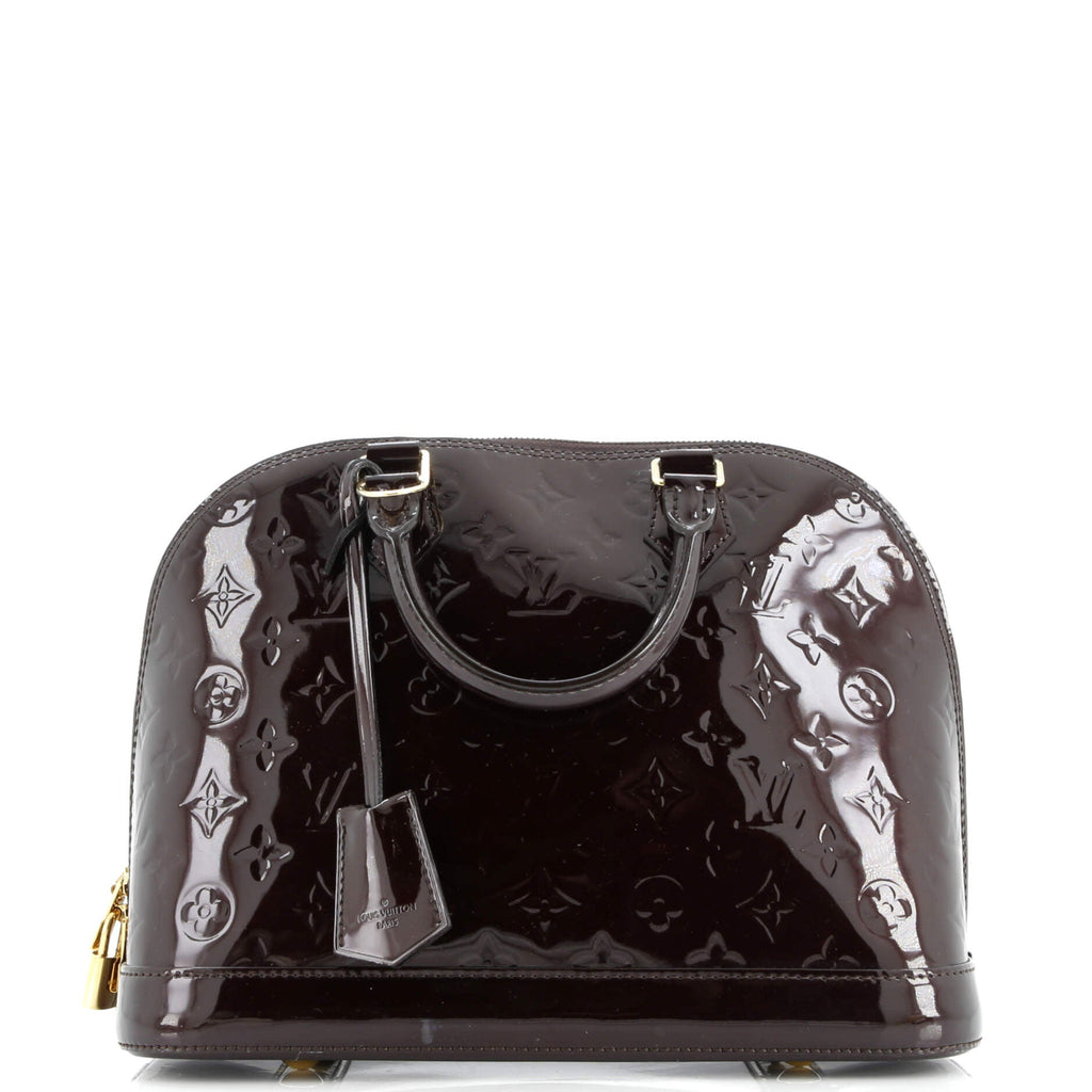 Alma Handbag Monogram Vernis PM