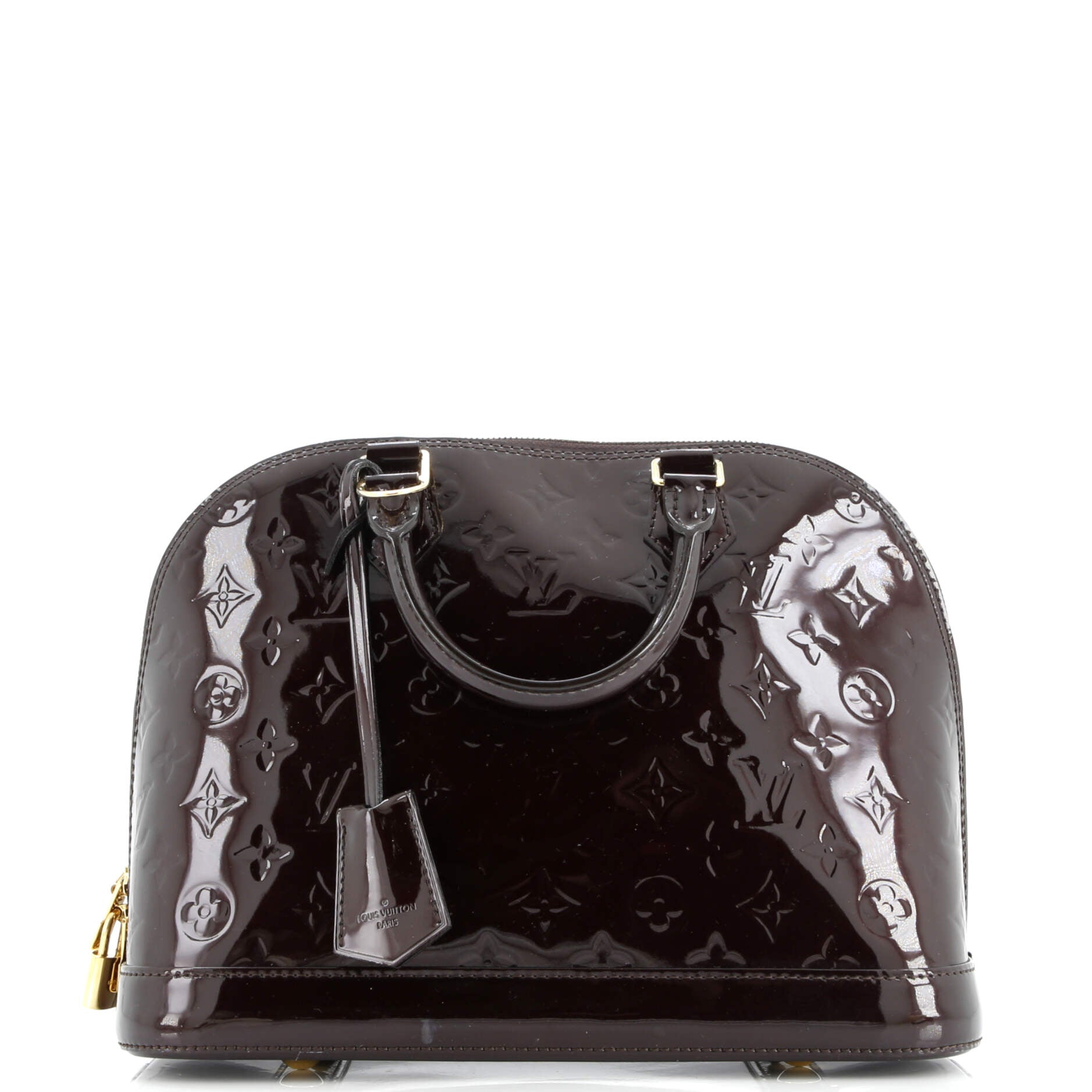 Alma Handbag Monogram Vernis PM