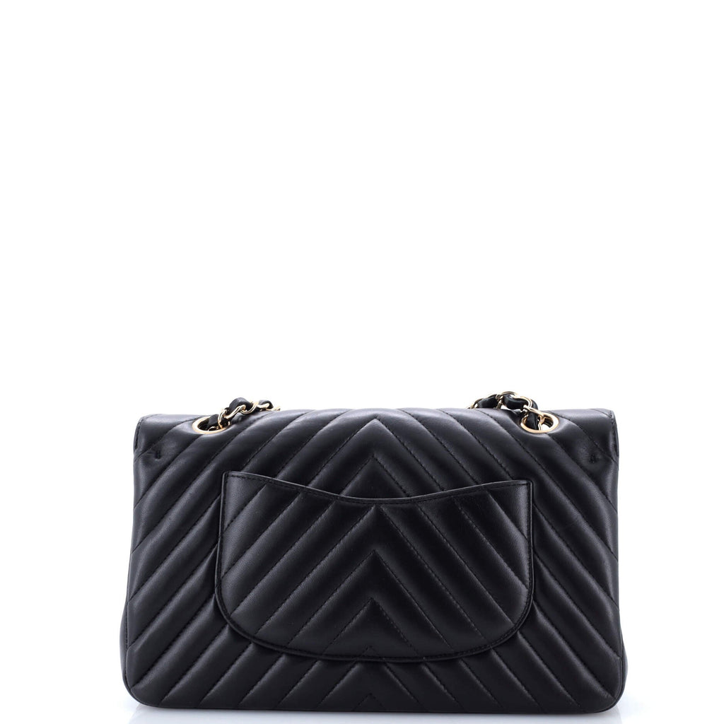 Classic Double Flap Bag Chevron Lambskin Medium