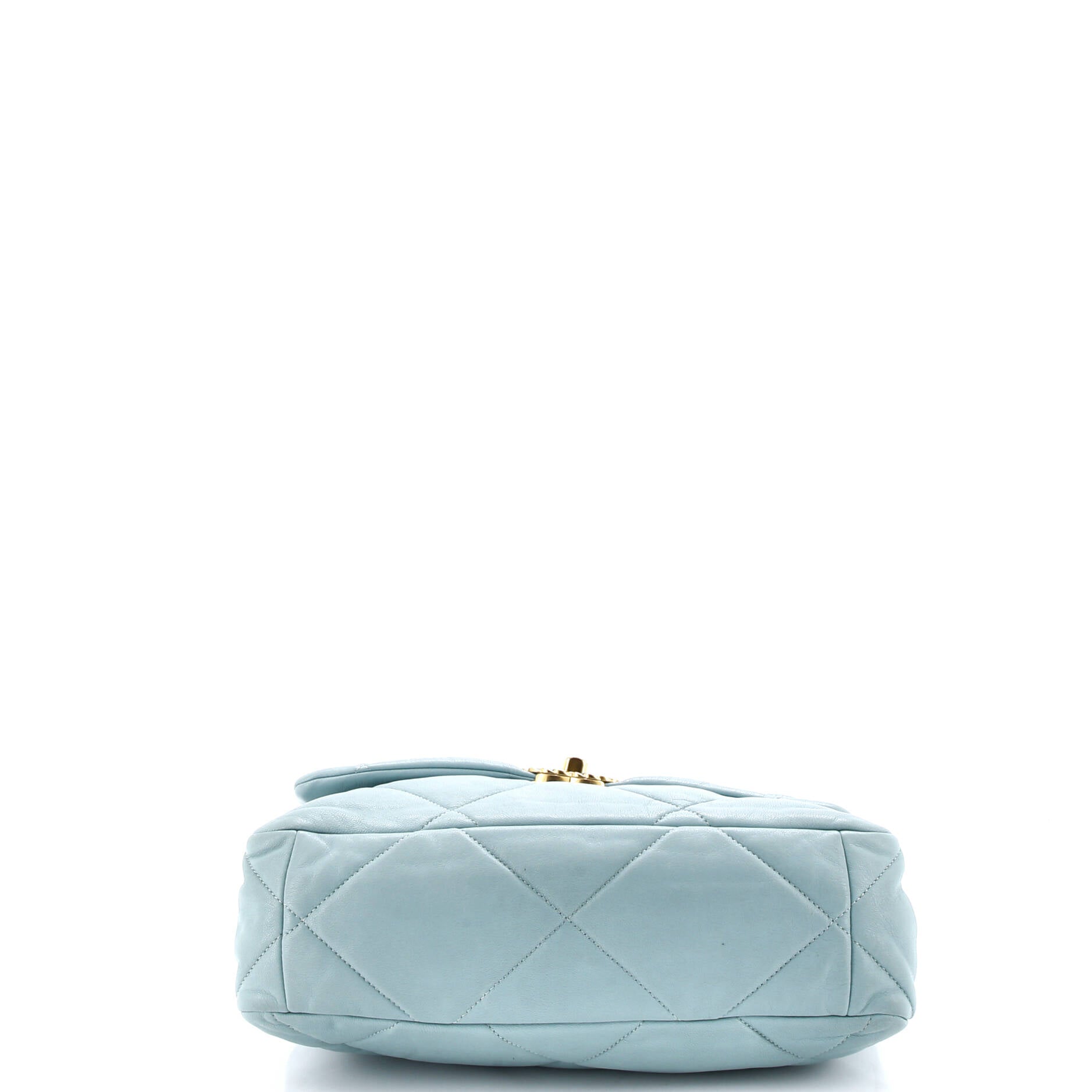 19 Flap Bag Quilted Leather Large