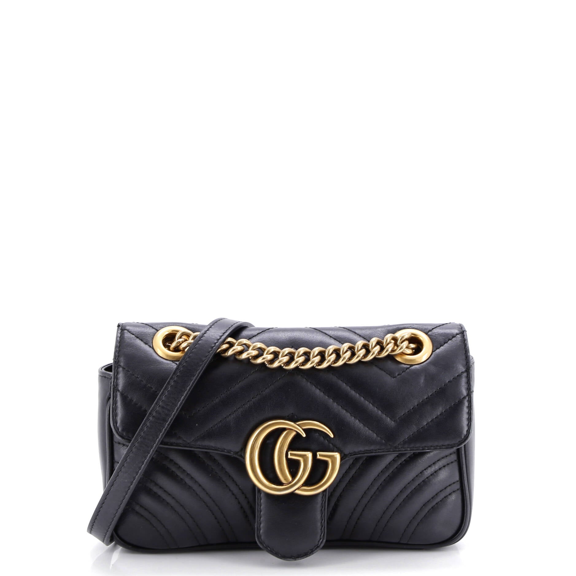 GG Marmont Flap Bag Matelasse Leather Mini
