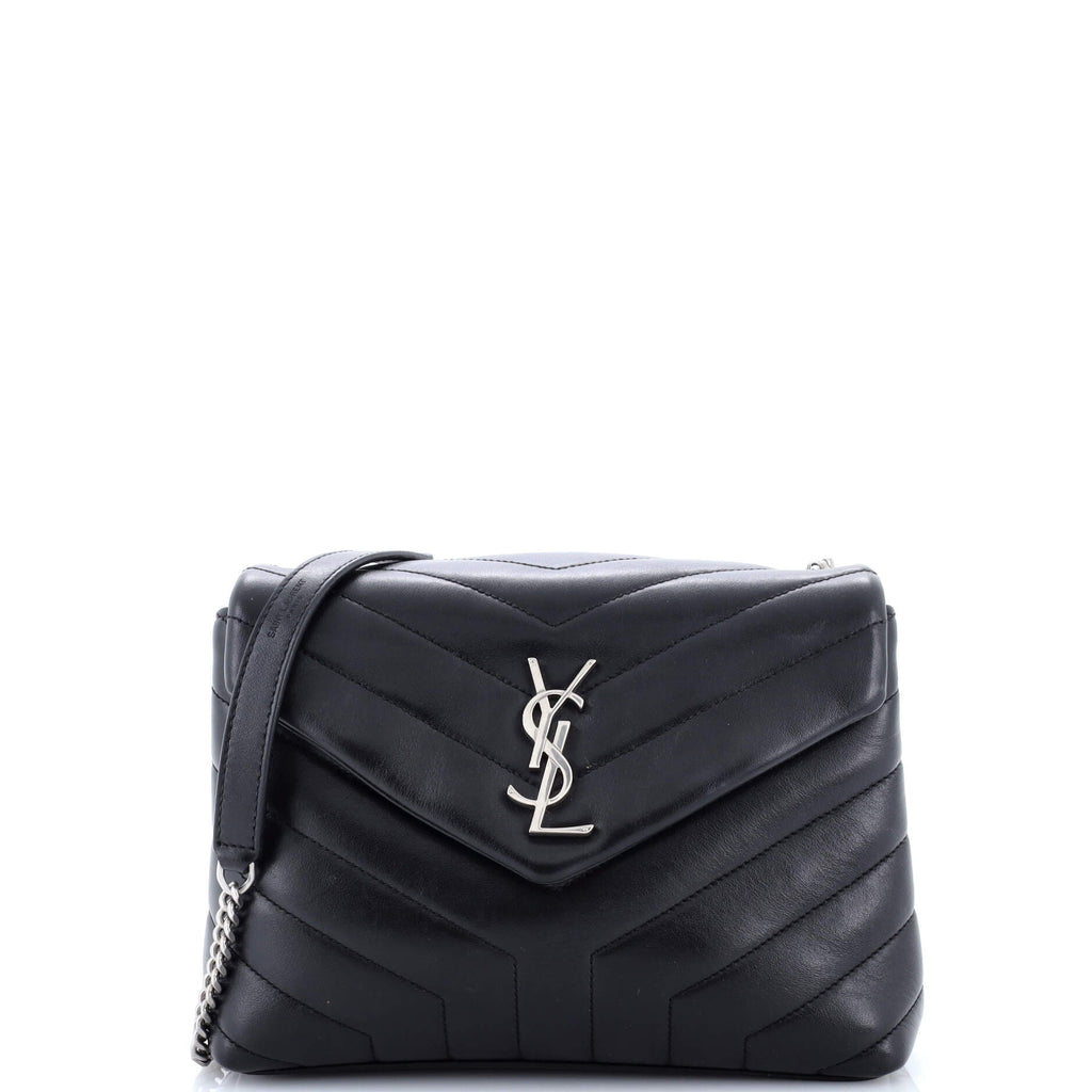 Loulou Shoulder Bag Matelasse Chevron Leather Small