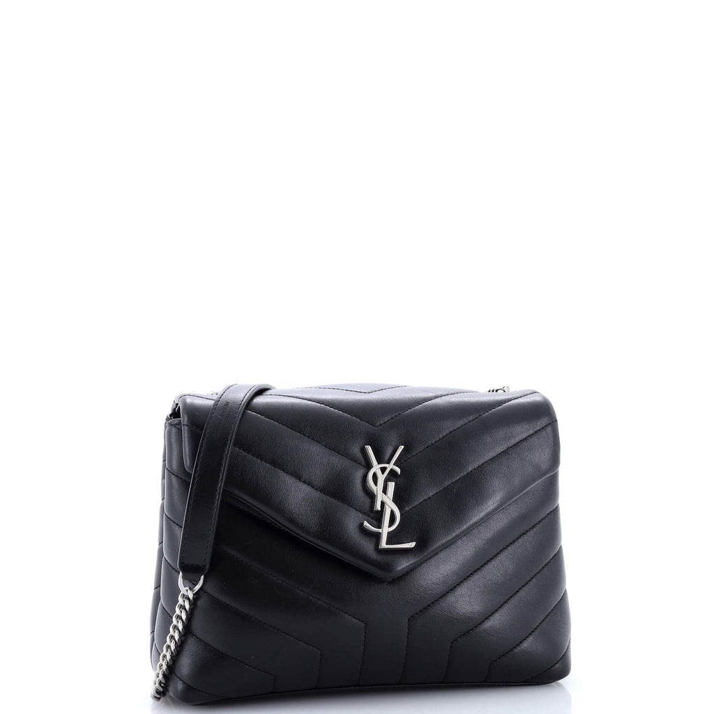 Loulou Shoulder Bag Matelasse Chevron Leather Small