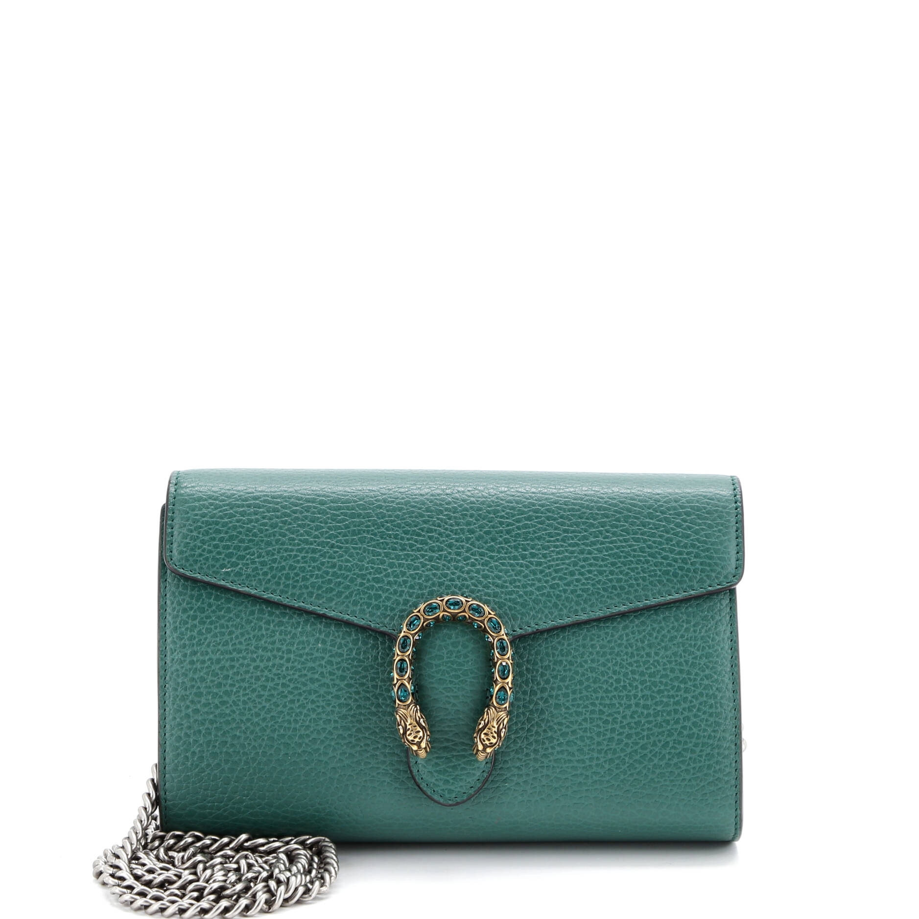 Dionysus Chain Wallet Leather with Embellished Detail Small