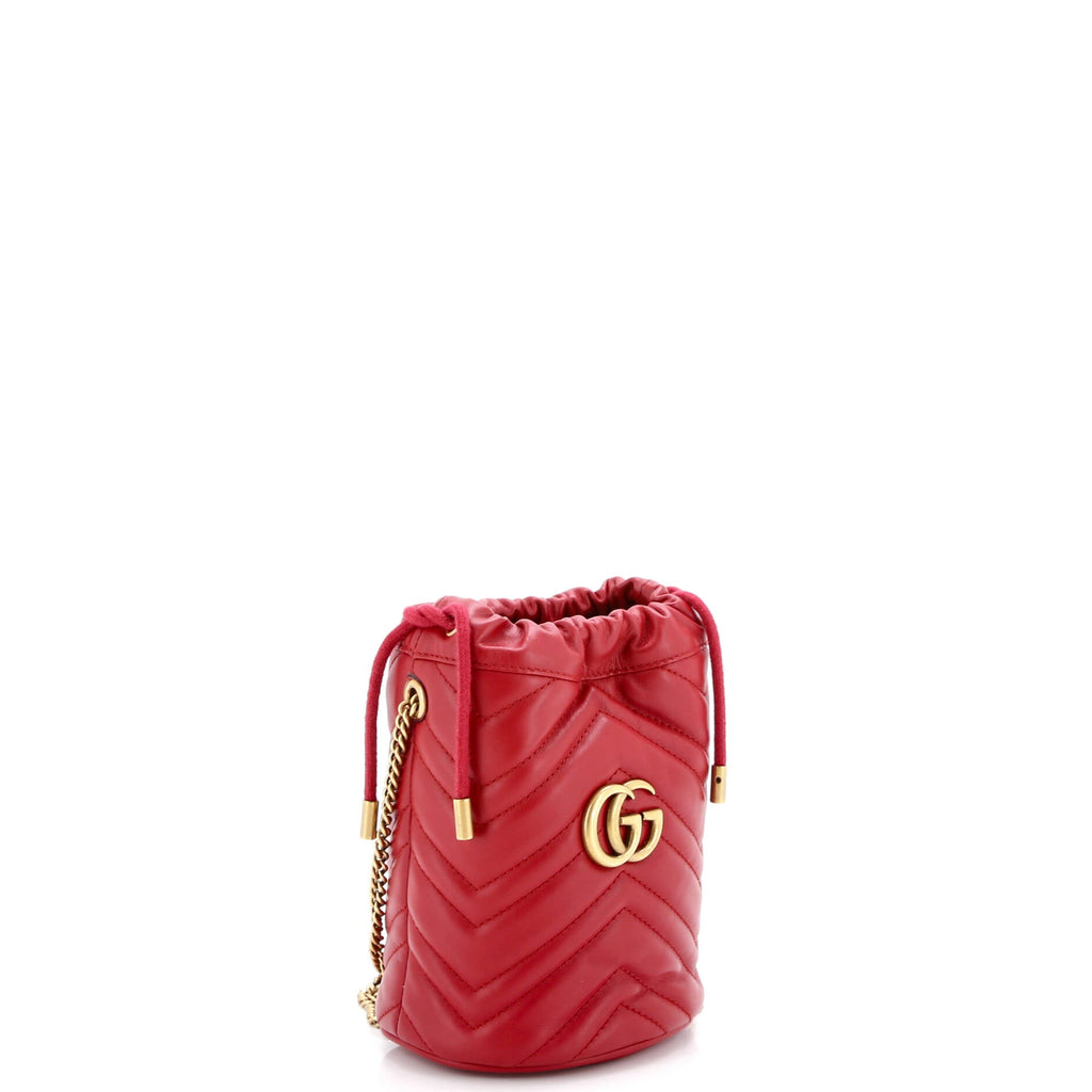 GG Marmont Bucket Bag Matelasse Leather Mini