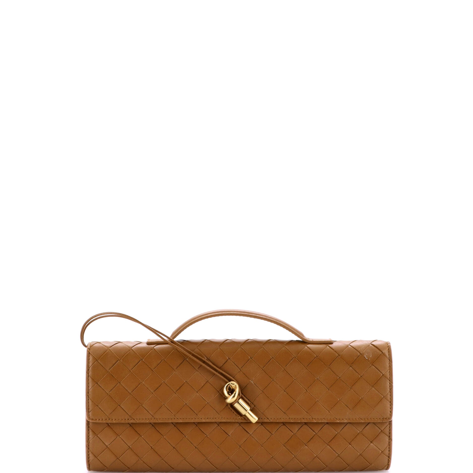 Andiamo Top Handle Clutch Intrecciato Nappa Long