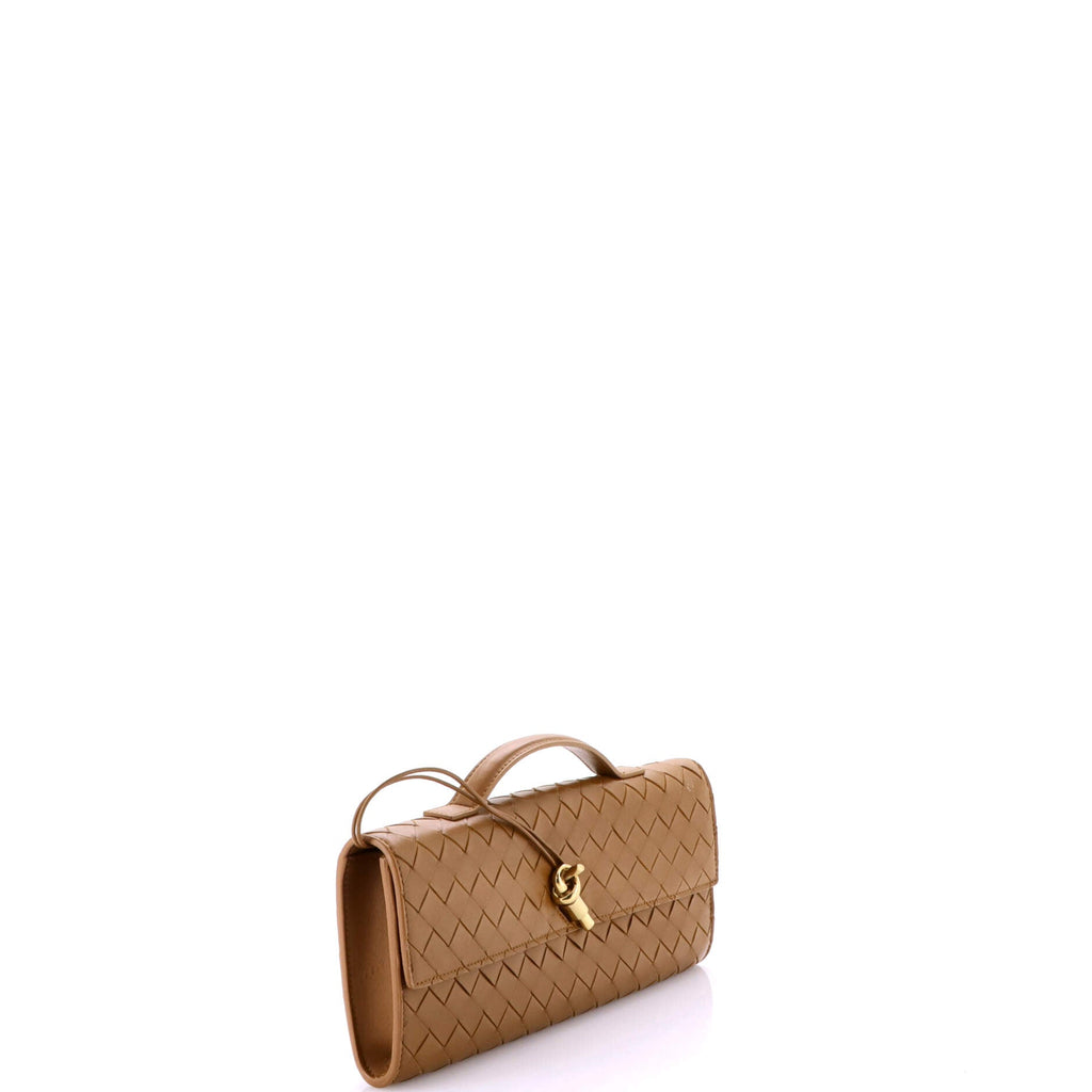 Andiamo Top Handle Clutch Intrecciato Nappa Long