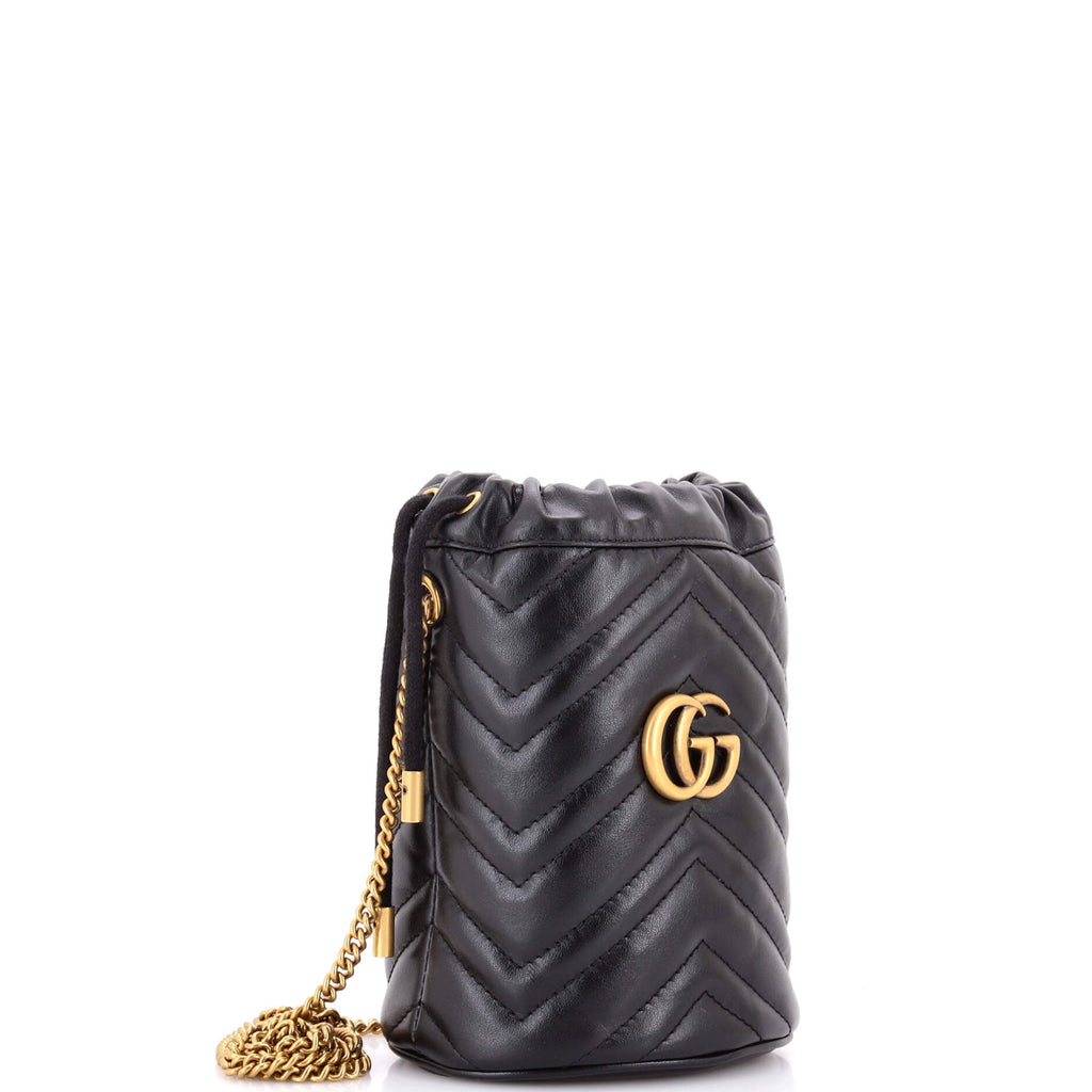 GG Marmont Bucket Bag Matelasse Leather Mini