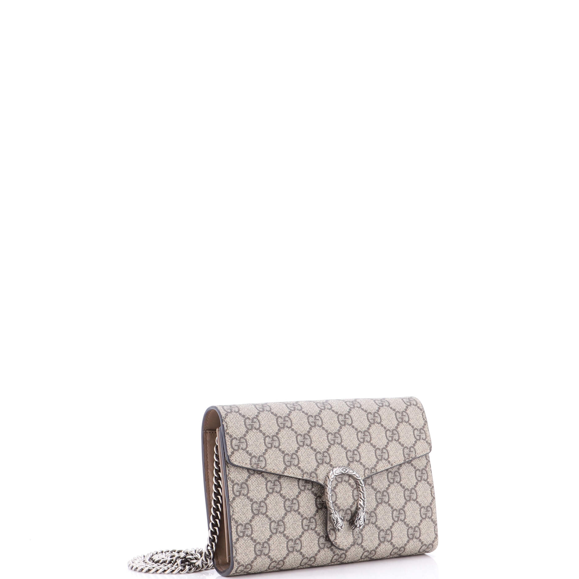 Dionysus Chain Wallet GG Coated Canvas Small