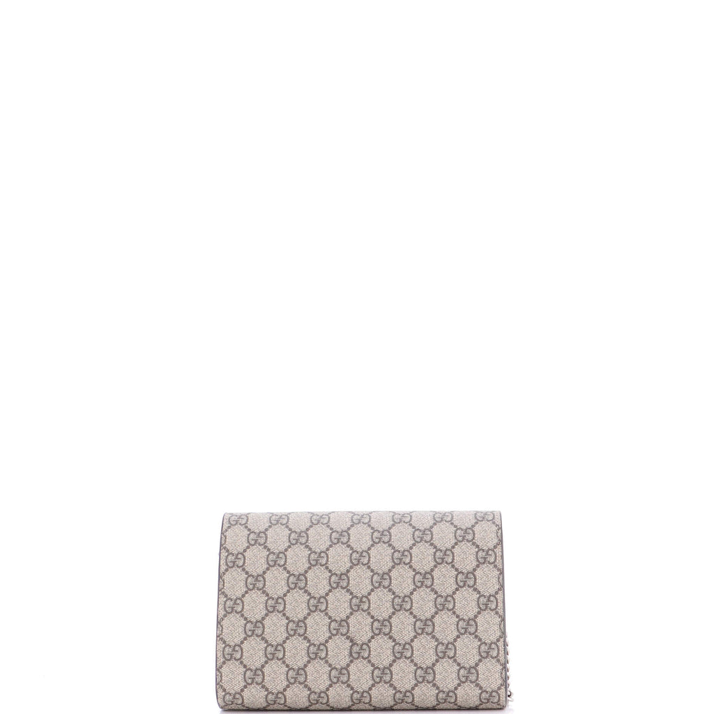 Dionysus Chain Wallet GG Coated Canvas Small