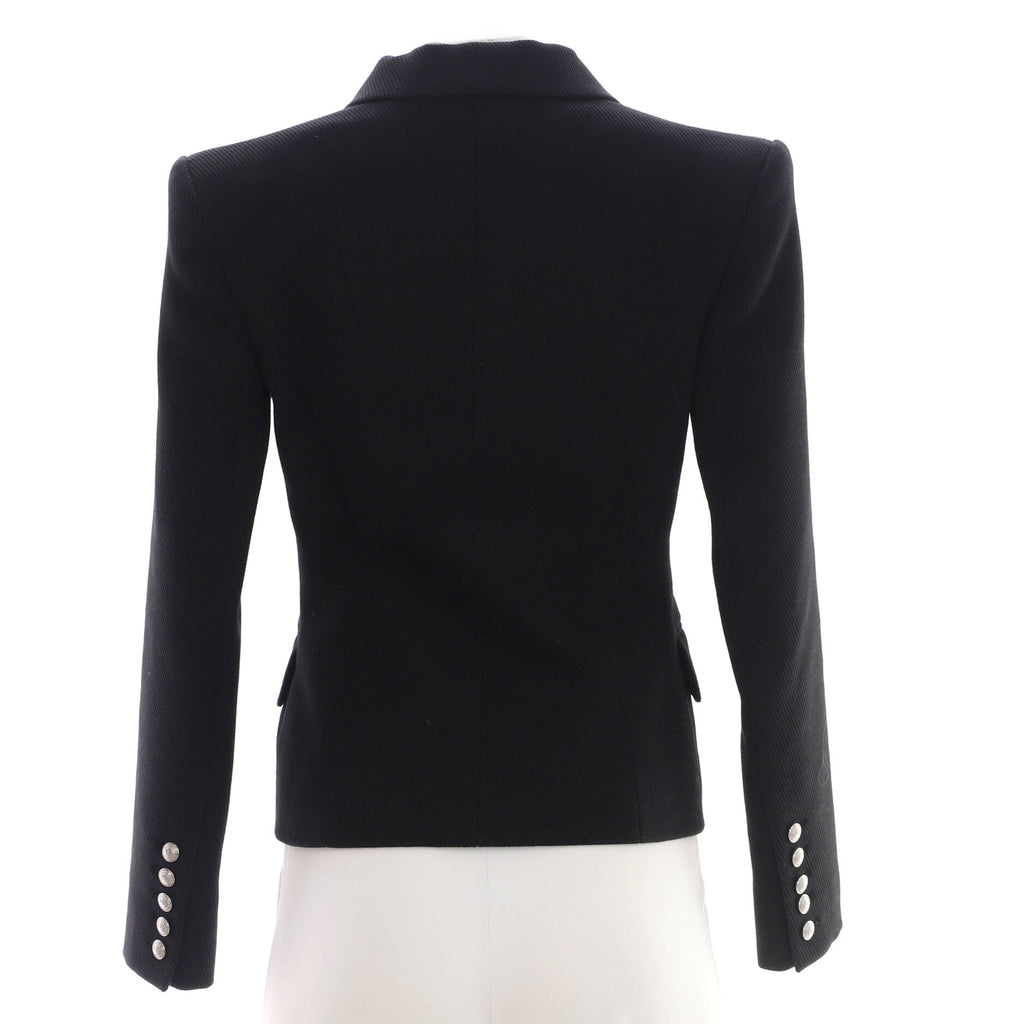 Women's Double Breasted Blazer Cotton and Wool Blend