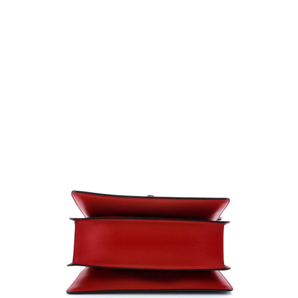 Queen Margaret Top Handle Bag Colorblock Leather Small