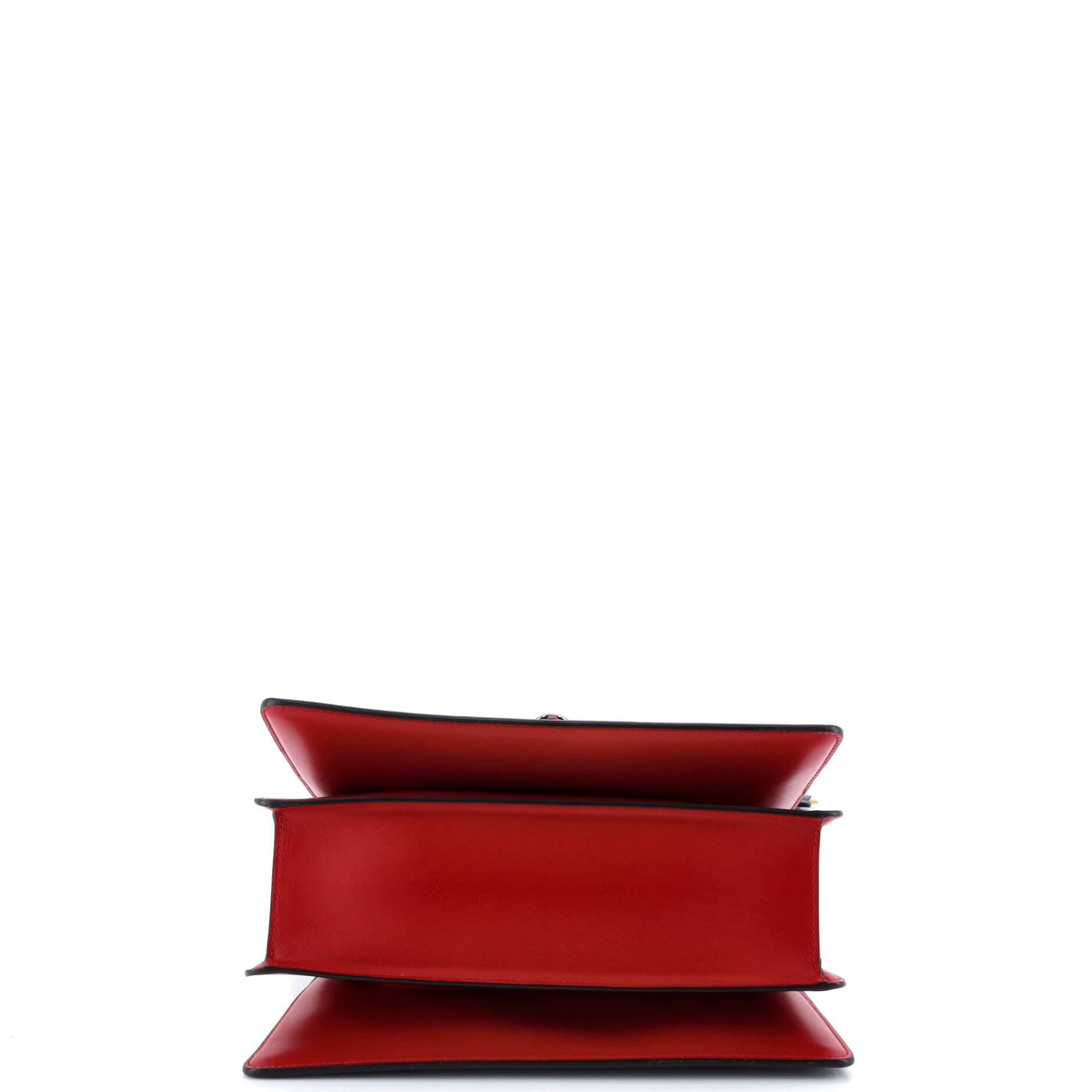 Queen Margaret Top Handle Bag Colorblock Leather Small