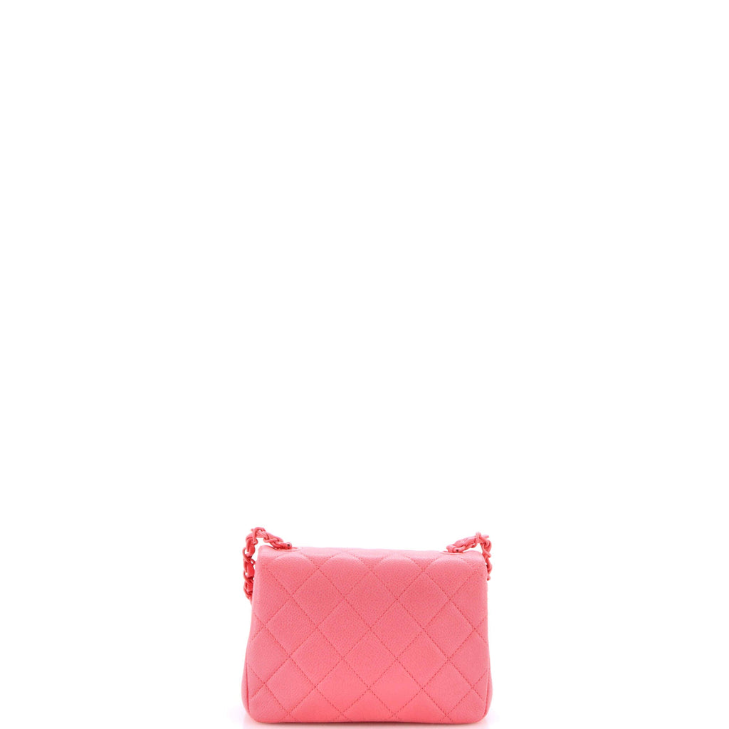 Incognito Square Flap Bag Quilted Caviar Mini