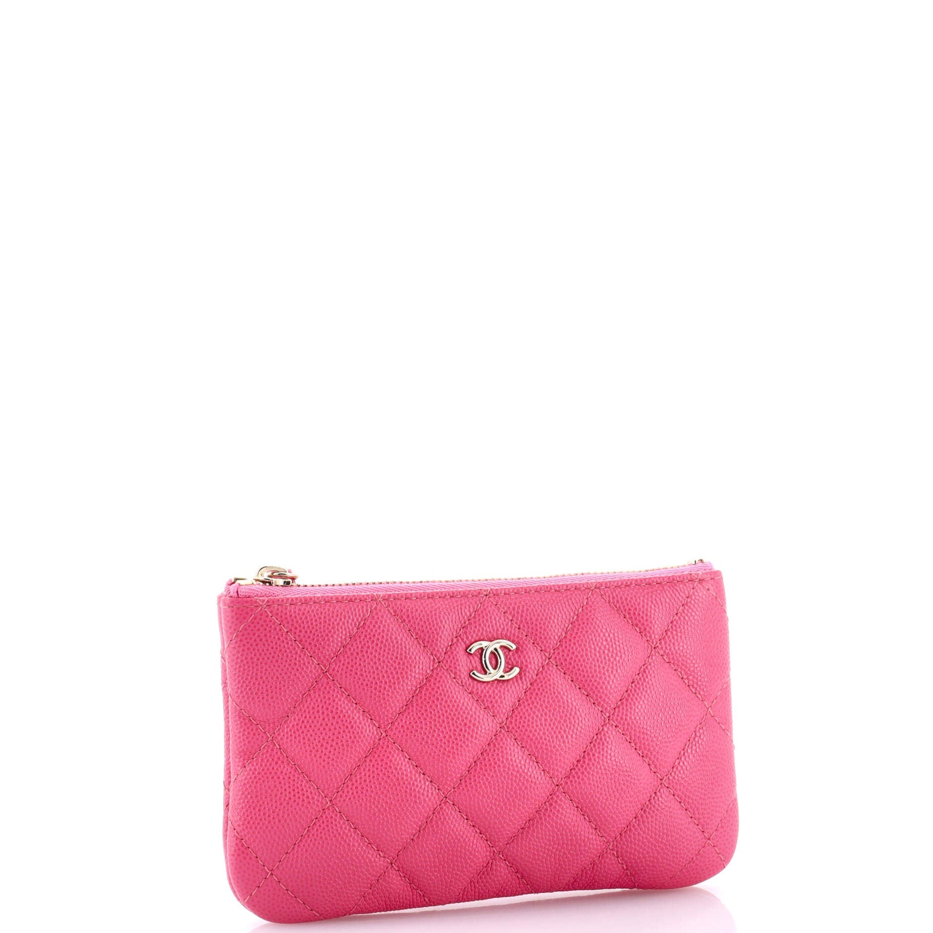 Classic O Case Pouch Quilted Caviar Mini