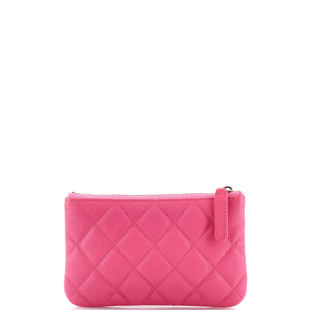 Classic O Case Pouch Quilted Caviar Mini