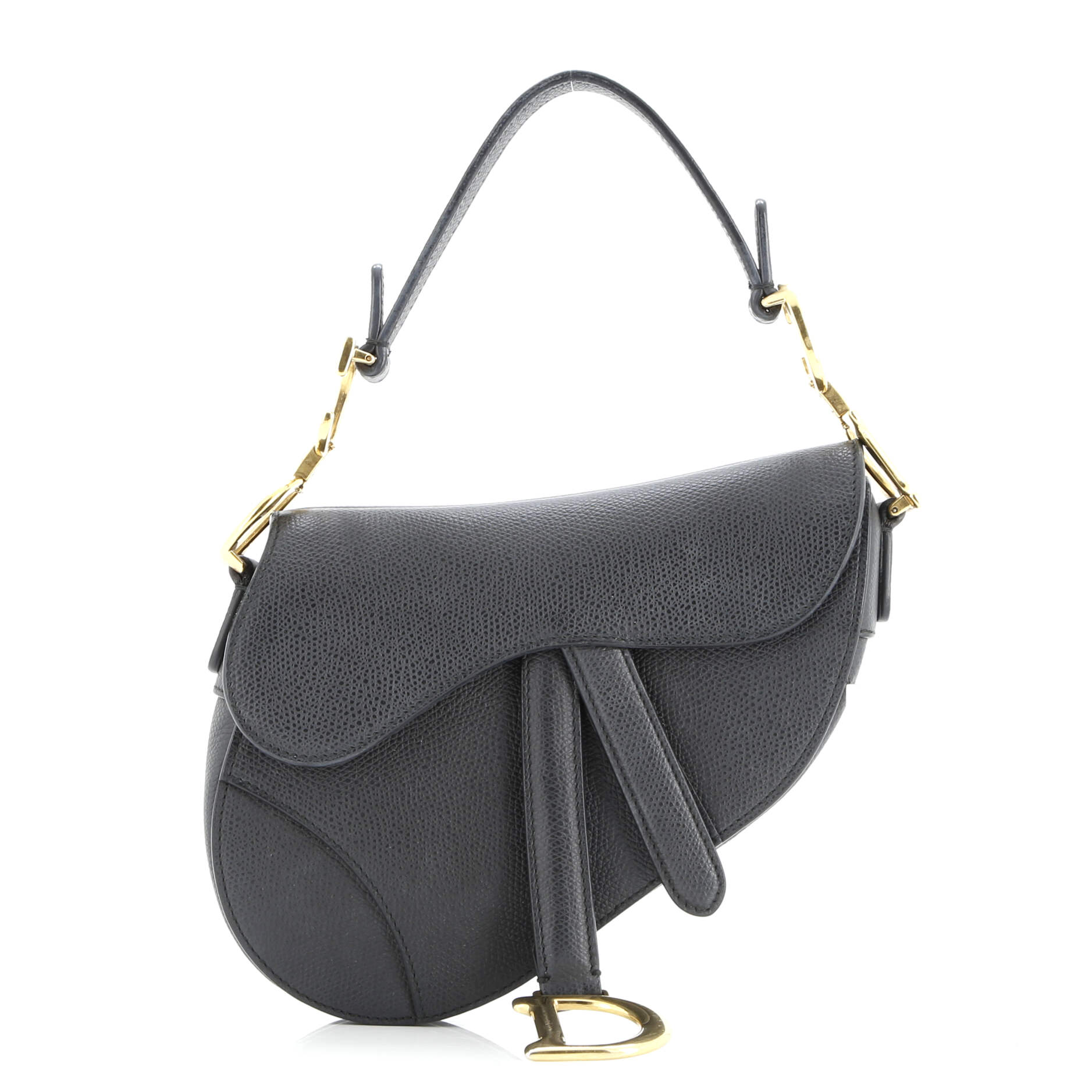 Saddle Handbag Leather Mini
