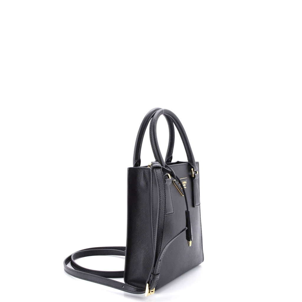Convertible Open Tote Saffiano Leather Mini