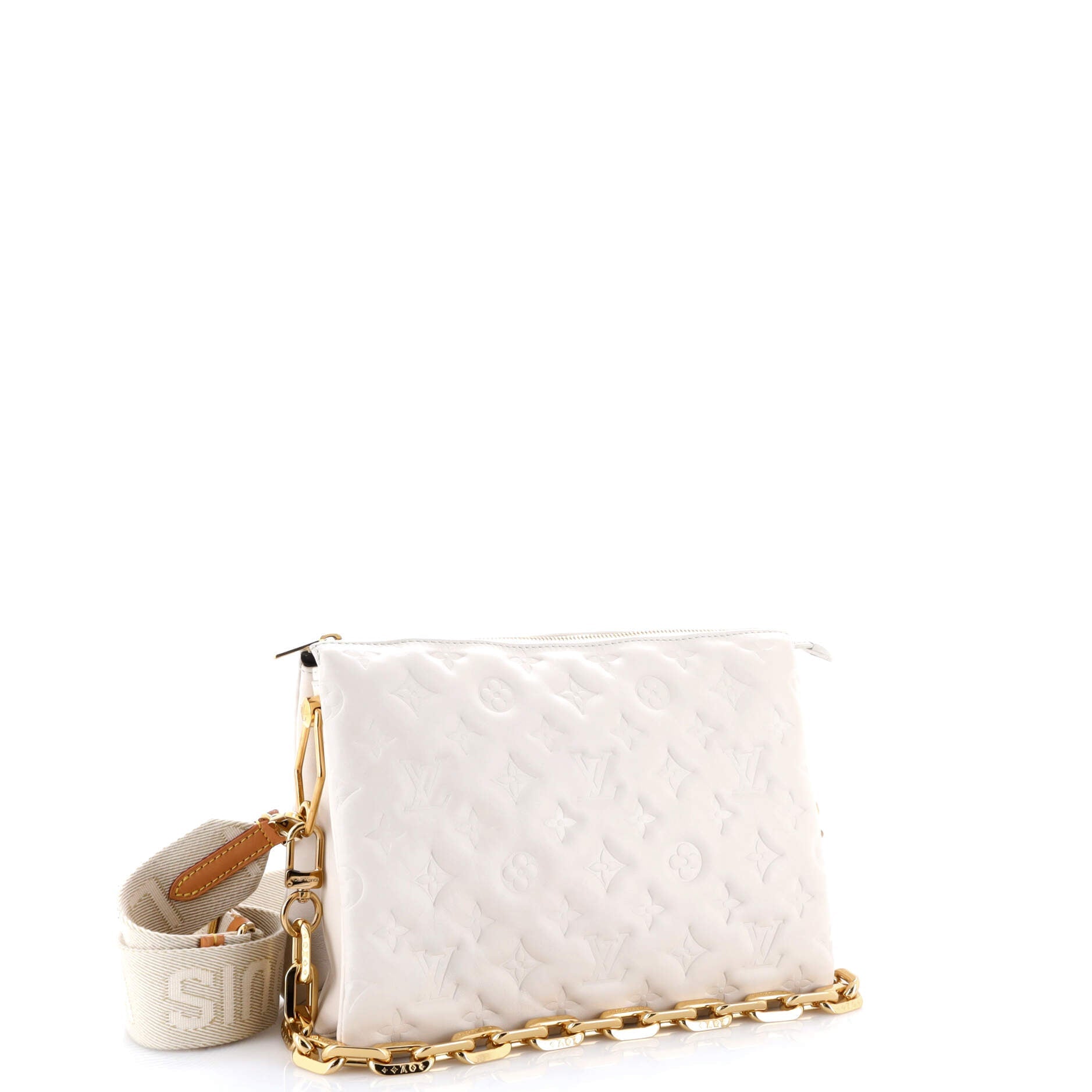 Coussin Bag Monogram Embossed Lambskin PM