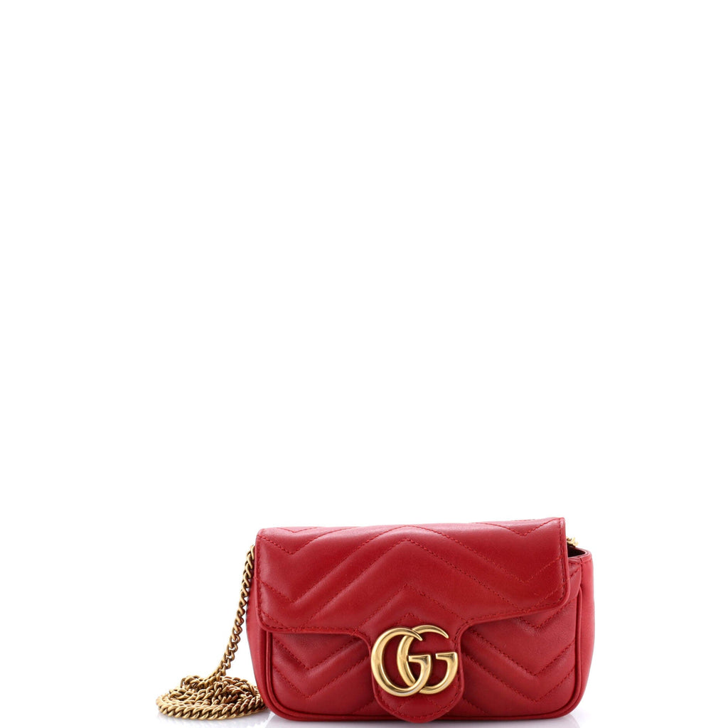 GG Marmont Flap Bag Matelasse Leather Super Mini