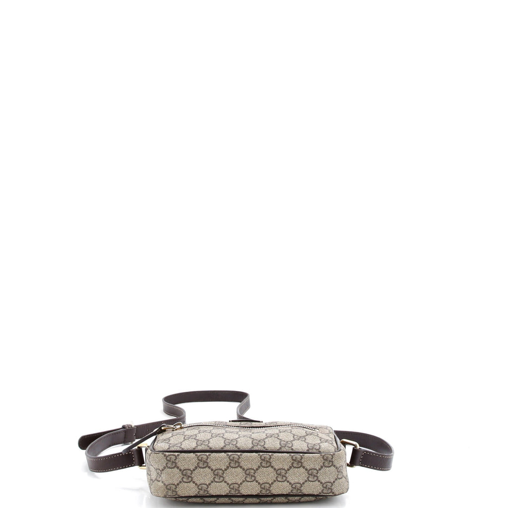 Front Zip Camera Bag GG Coated Canvas Small