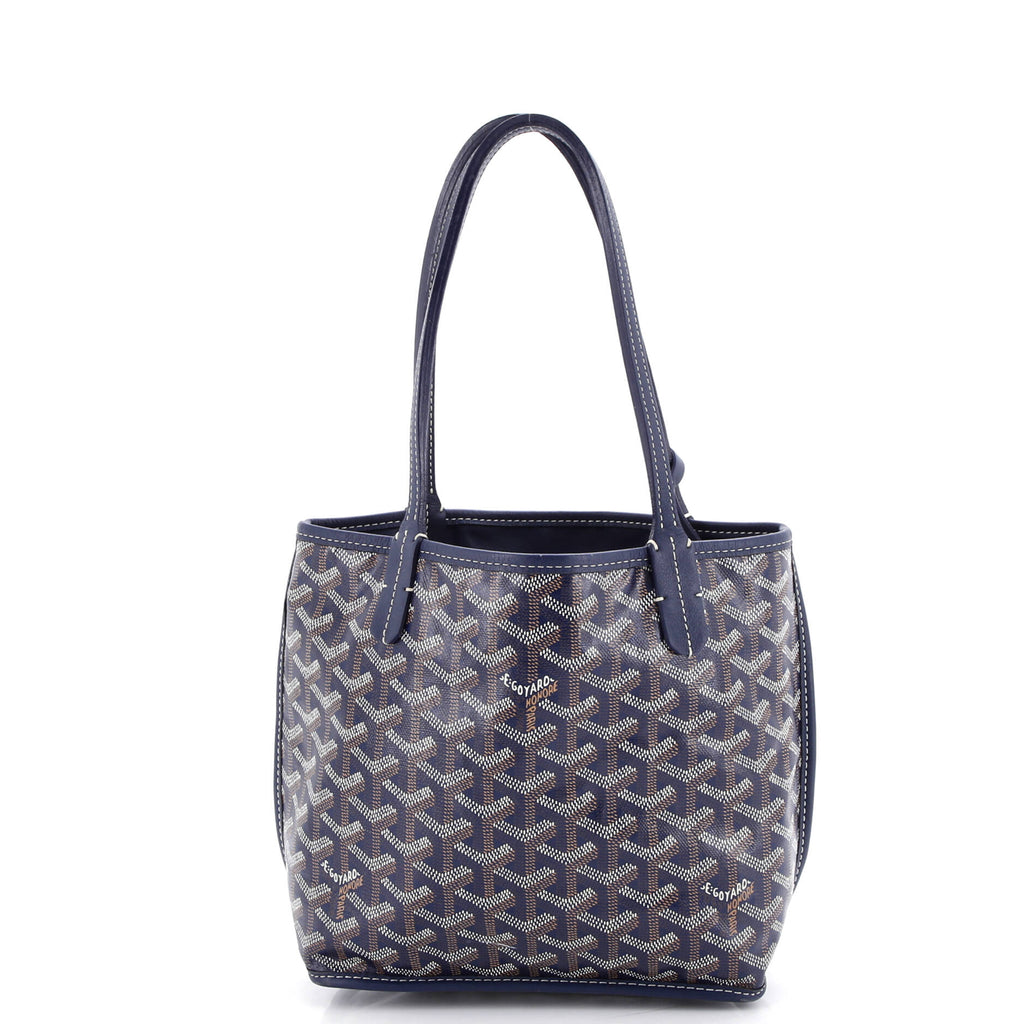 Anjou Reversible Tote Coated Canvas Mini