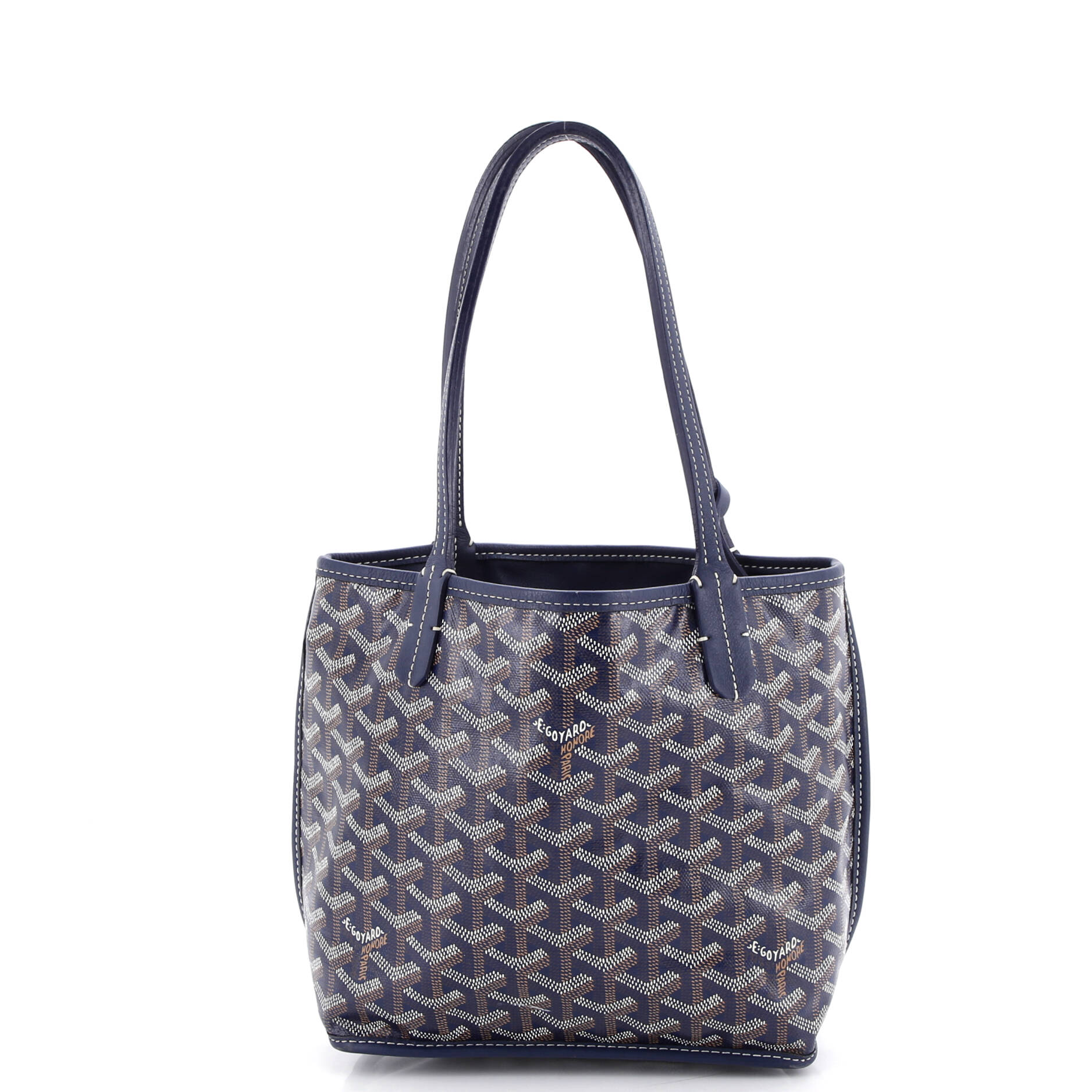Anjou Reversible Tote Coated Canvas Mini