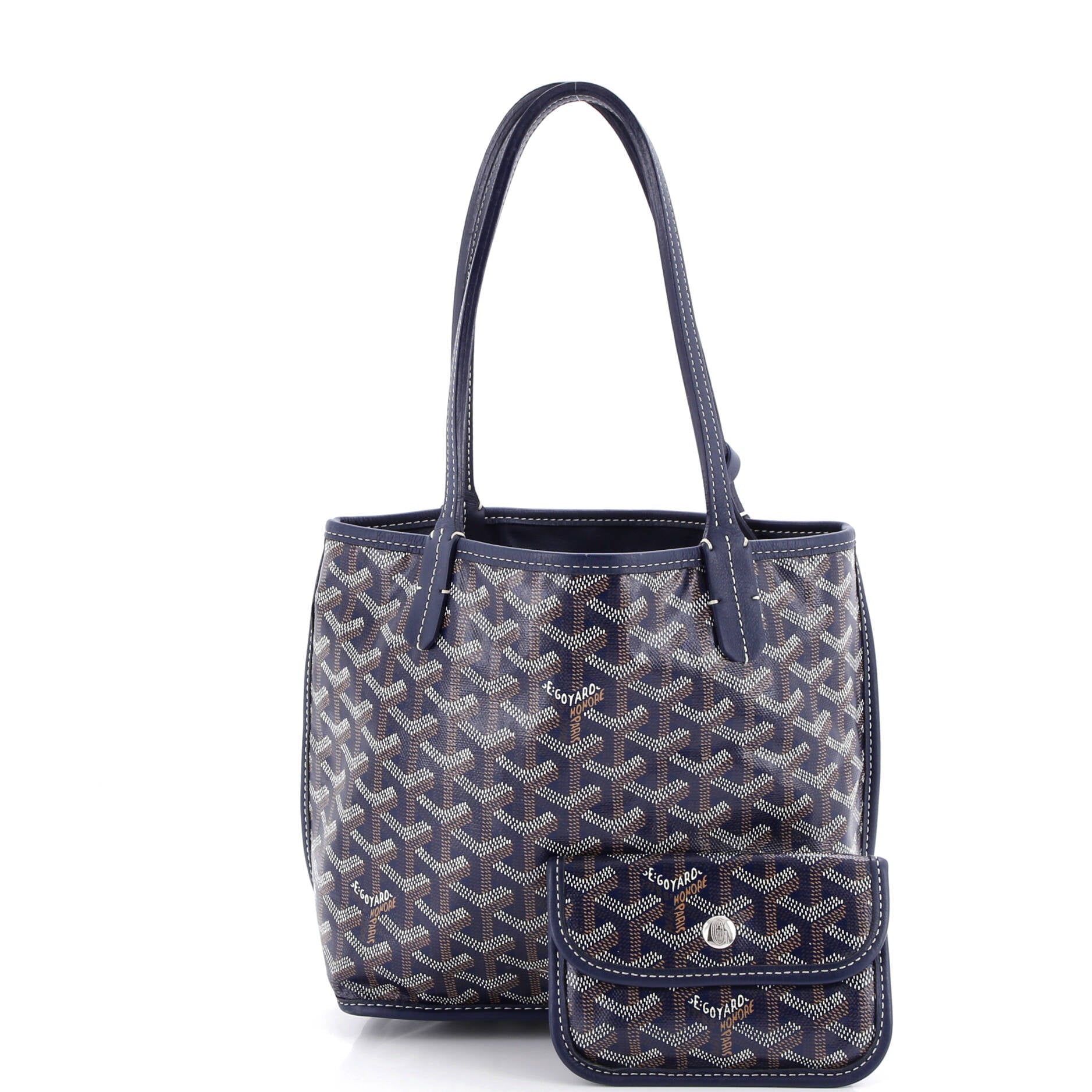Anjou Reversible Tote Coated Canvas Mini
