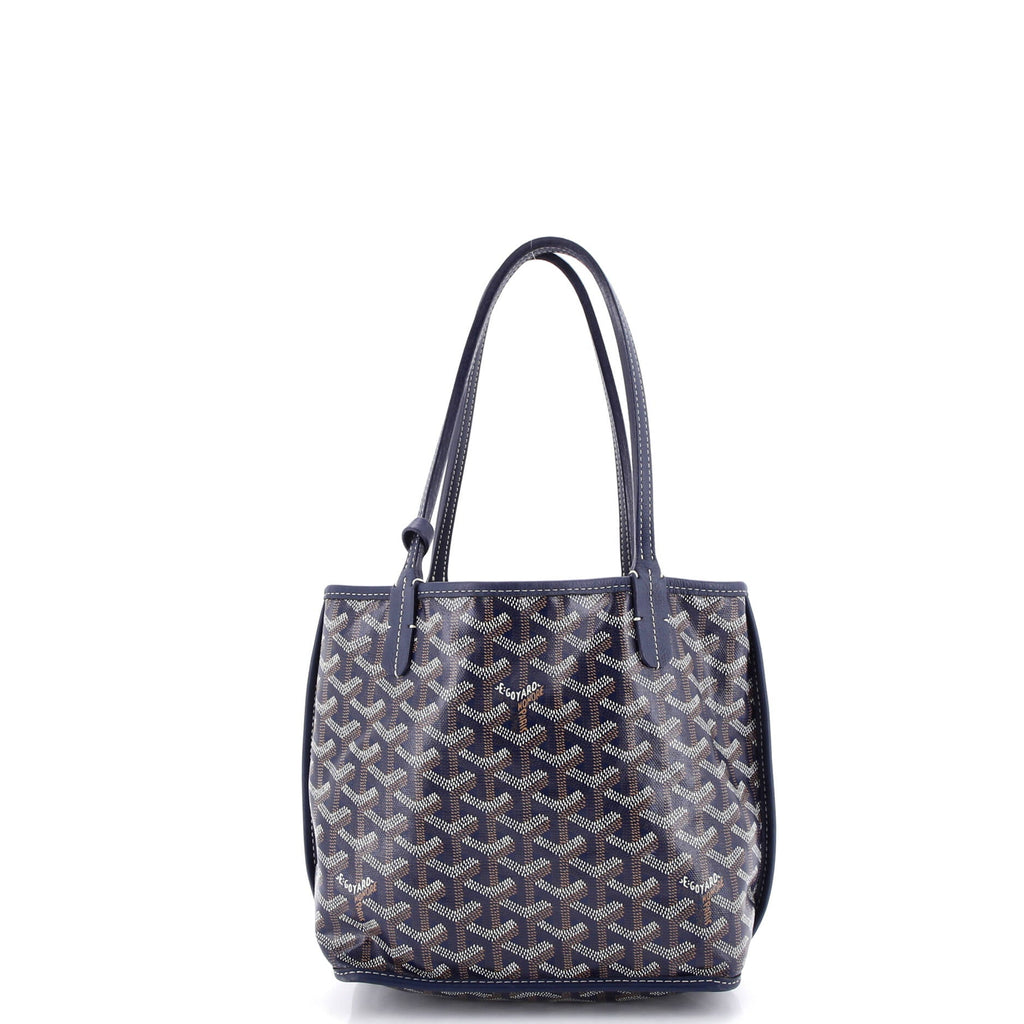 Anjou Reversible Tote Coated Canvas Mini