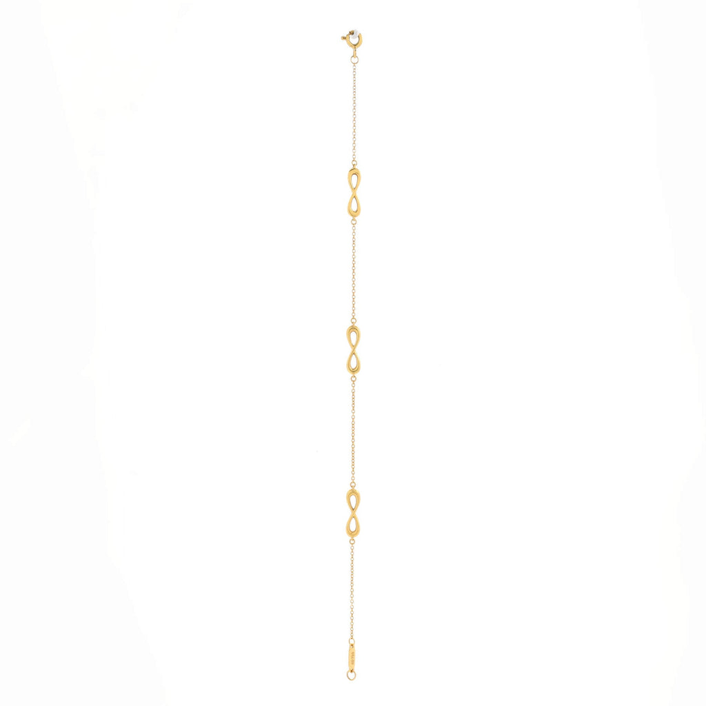 Endless Infinity Bracelet 18K Yellow Gold